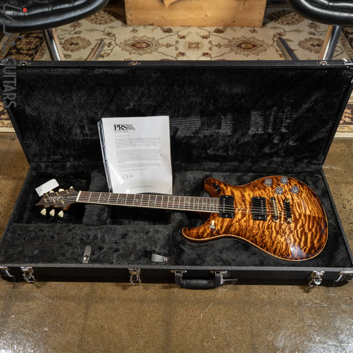 PRS McCarty 594 Wood Library Copperhead Burst 10 Top - Image 14