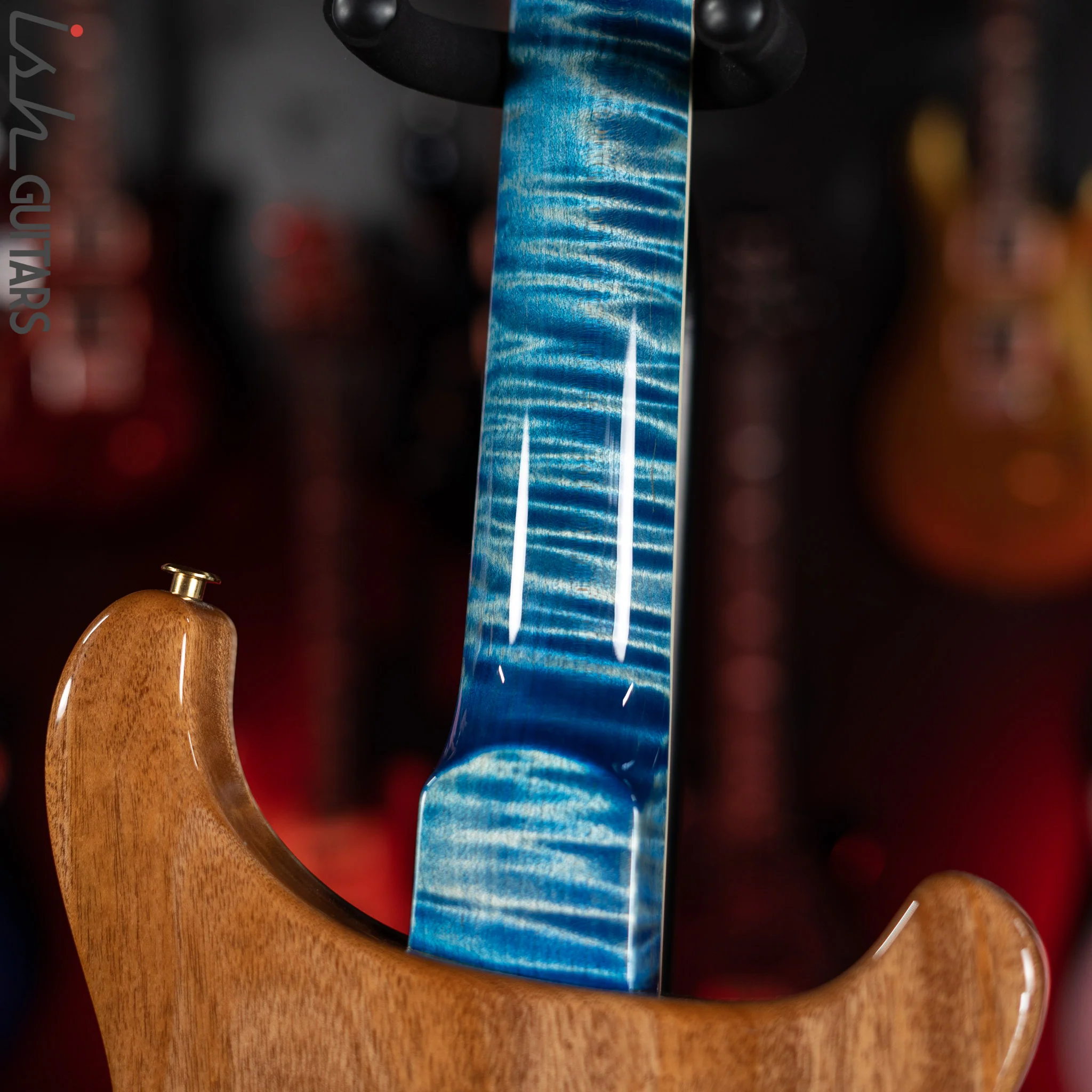 PRS McCarty Lefty Wood Library Faded Blue Jean Artist Flame Maple - Image 11