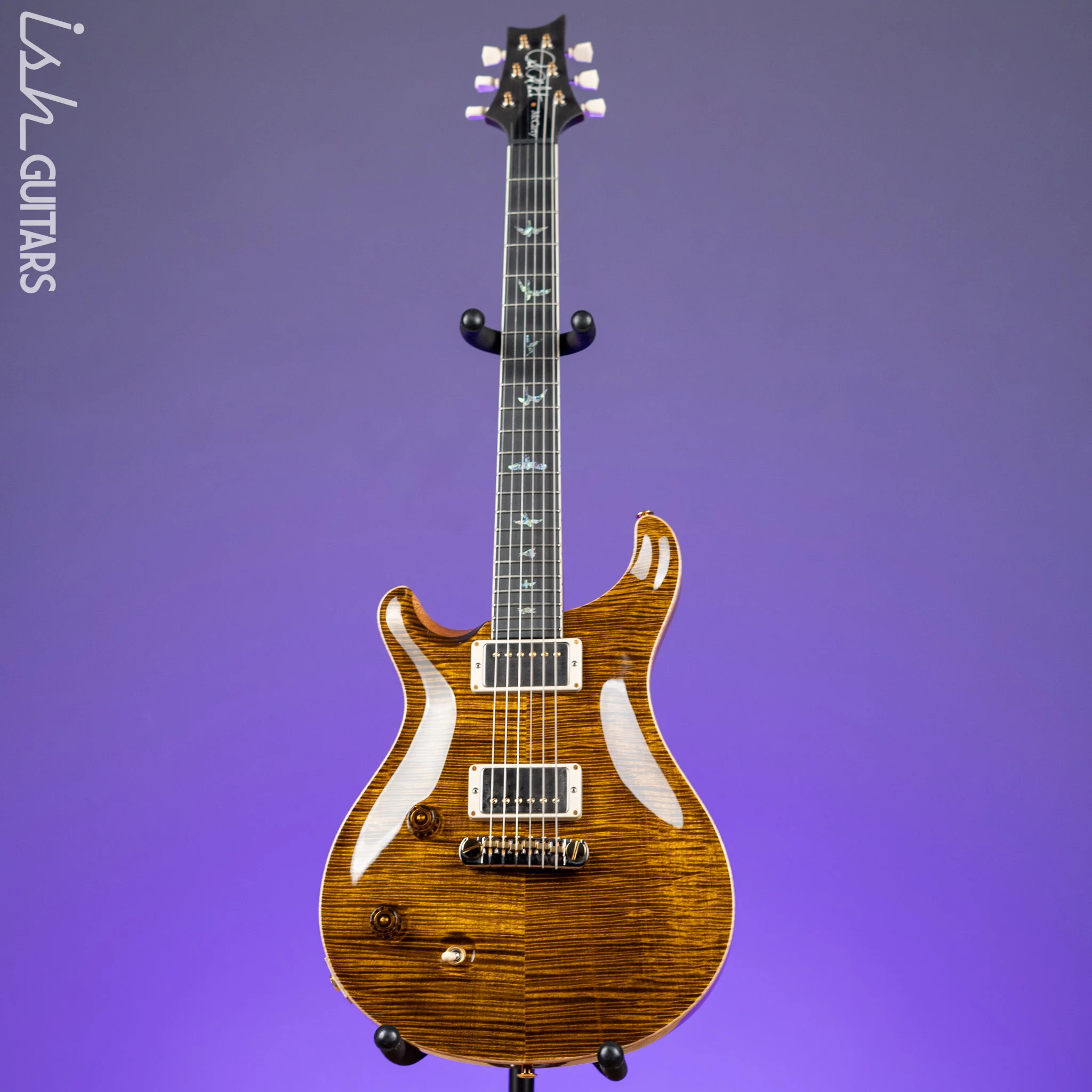 PRS McCarty Lefty Wood Library Yellow Tiger Artist Flame Maple Demo - Image 2