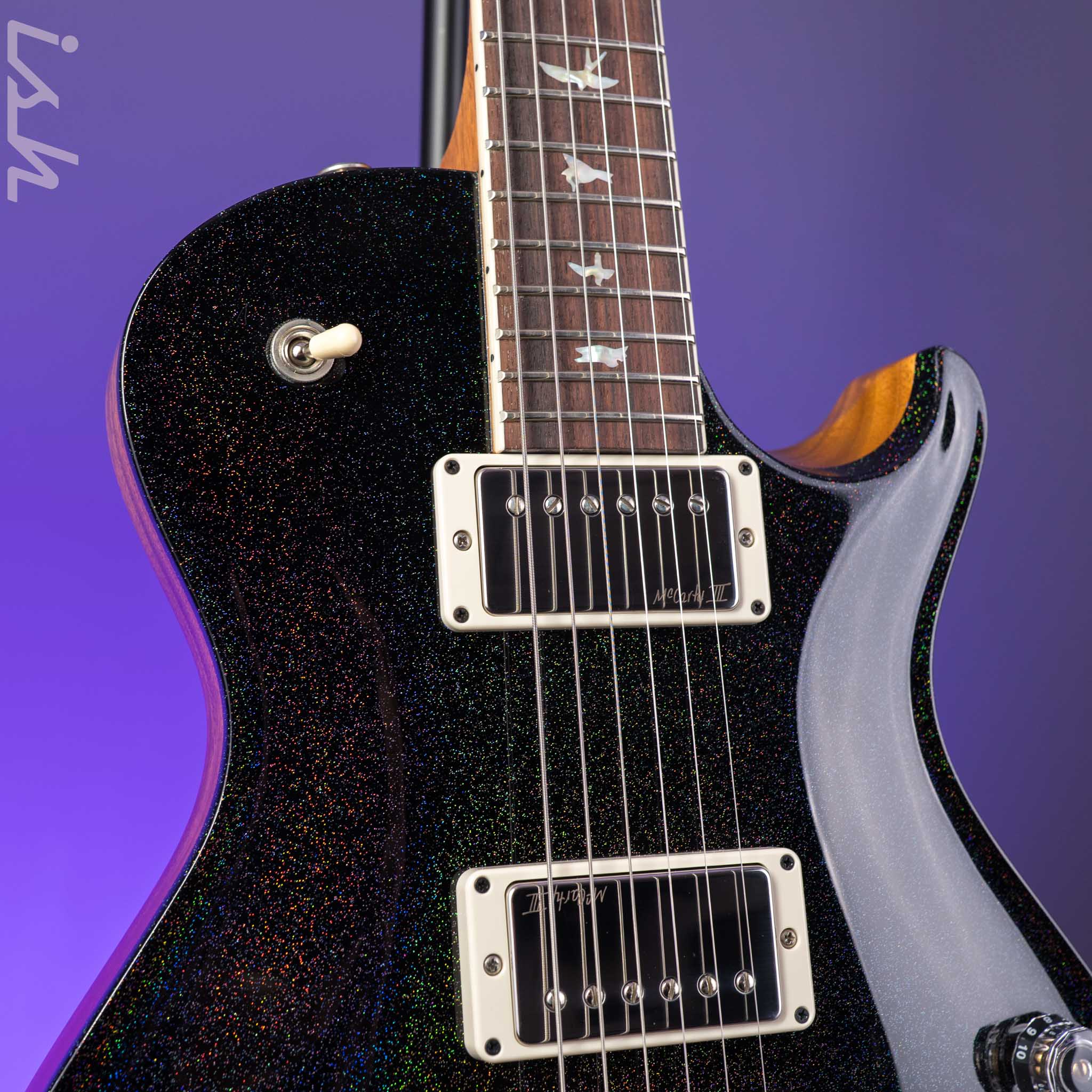 PRS McCarty SC56 40th Anniversary Limited Edition Black Rainbow Hollowflake - Image 4