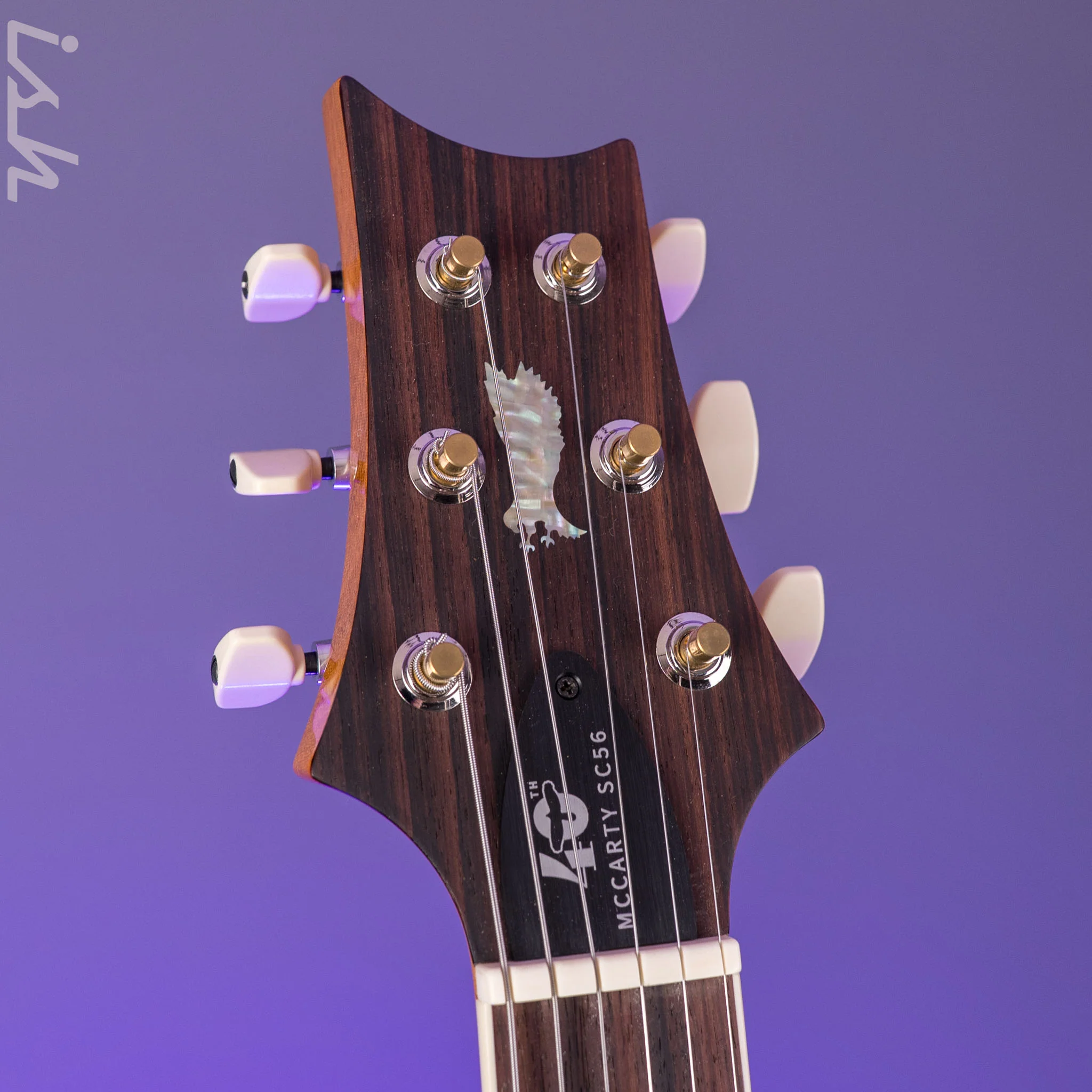PRS McCarty SC56 40th Anniversary Limited Edition Black Rainbow Hollowflake - Image 6