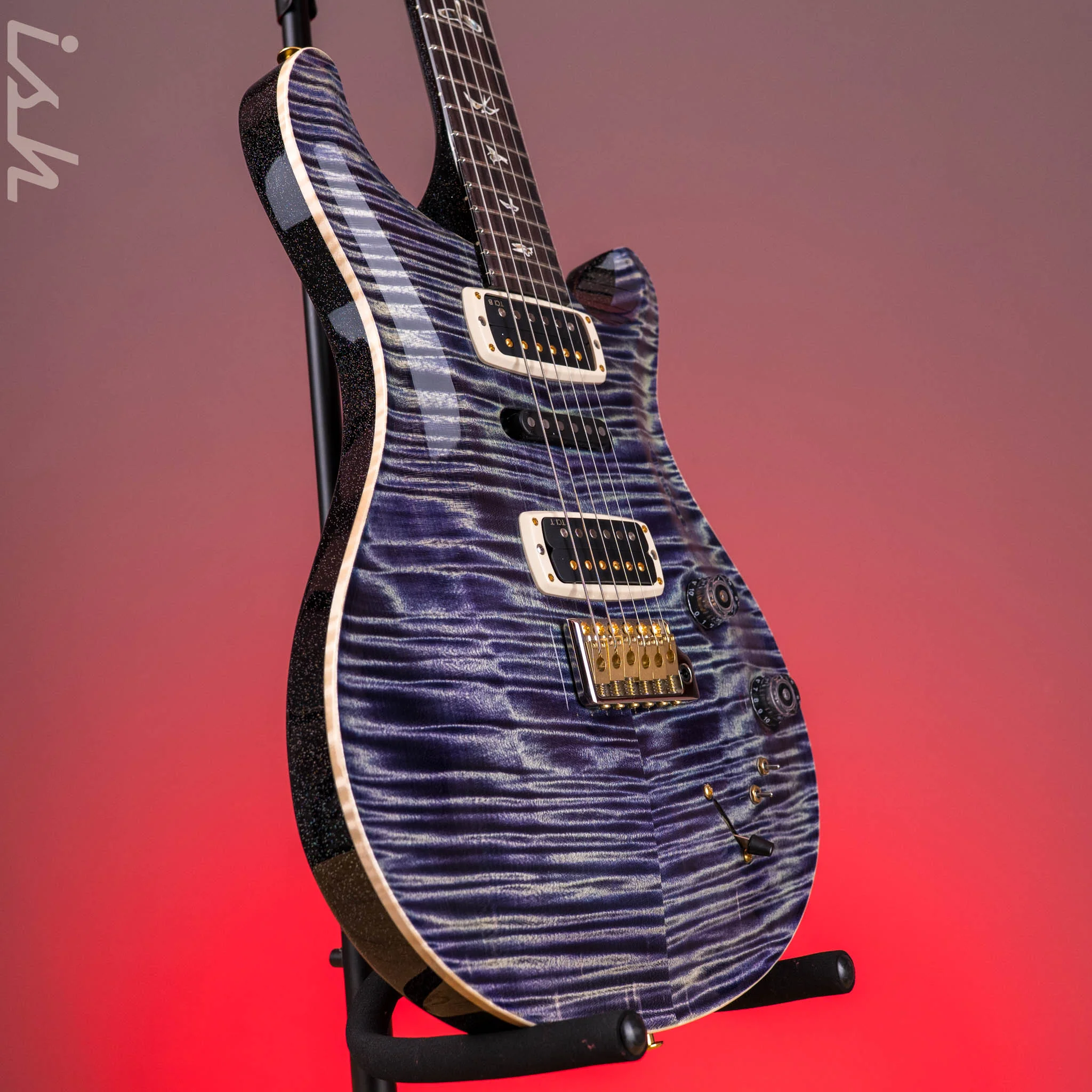 PRS Modern Eagle 10-Top Aurora Borealis w/ Rainbow Hollowflake Back - Image 4