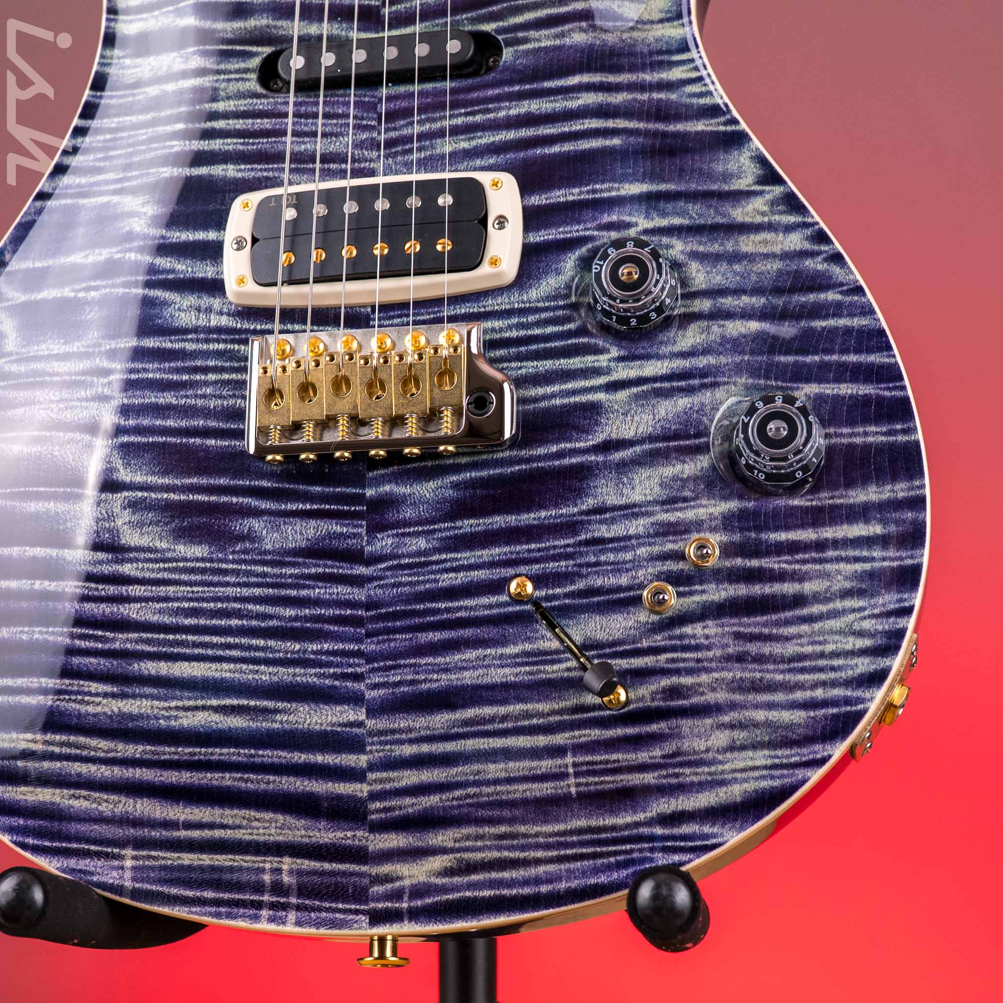 PRS Modern Eagle 10-Top Aurora Borealis w/ Rainbow Hollowflake Back - Image 6