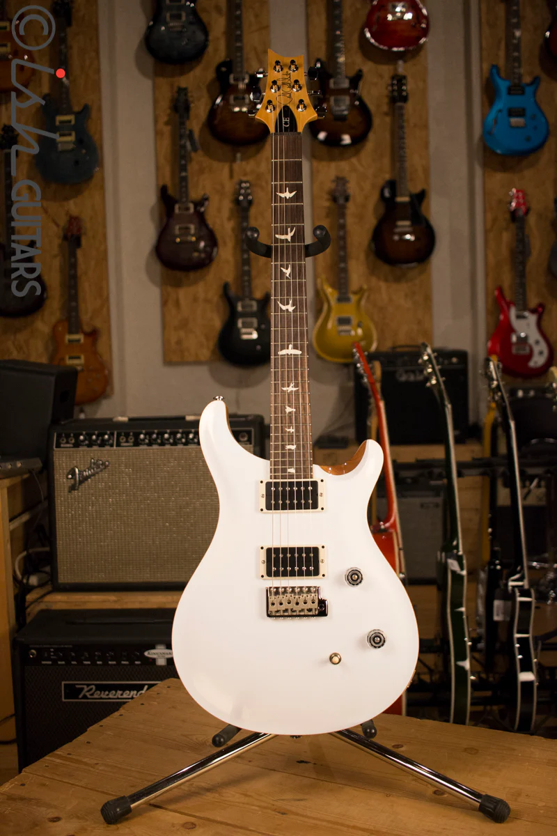 PRS Paul Reed Smith CE24 CUSTOM Color Pearl White Natural Back - Image 2