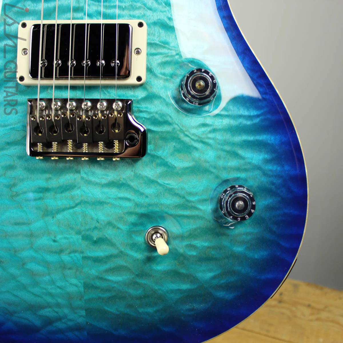 PRS Paul Reed Smith Custom 24 Wood Library Quilt Rosewood Neck Makena Blue - Image 4