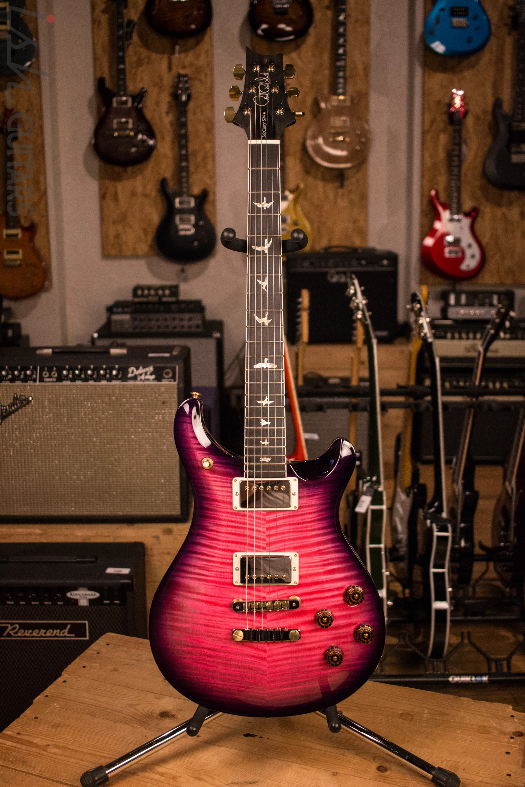 PRS Paul Reed Smith McCarty 594 Custom Color Bonnie Pink Purple Burst 10 Top - Image 2