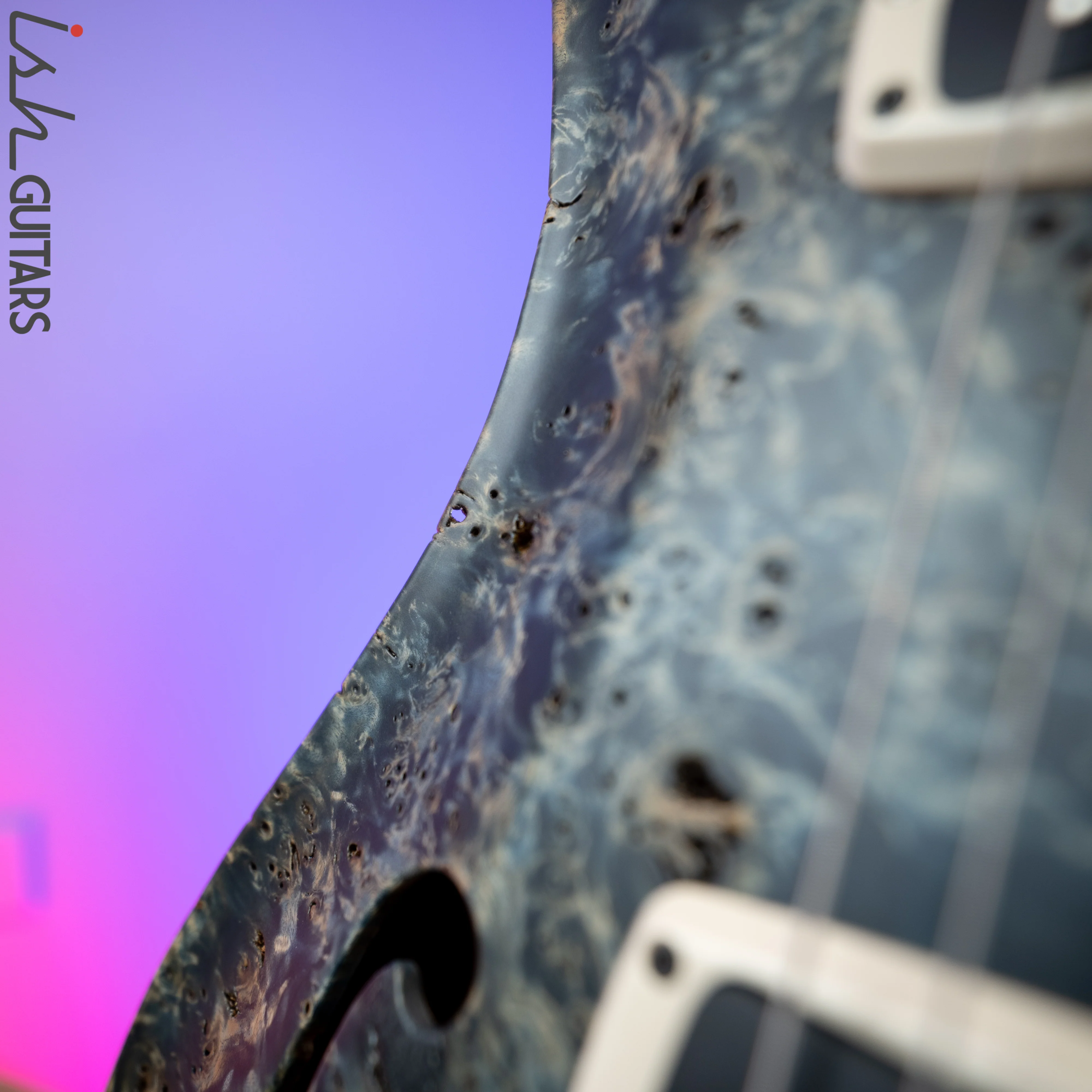 PRS Paul Reed Smith Private Stock 408 Semi Hollow Poplar Burl Triple Faded Indigo - Image 18