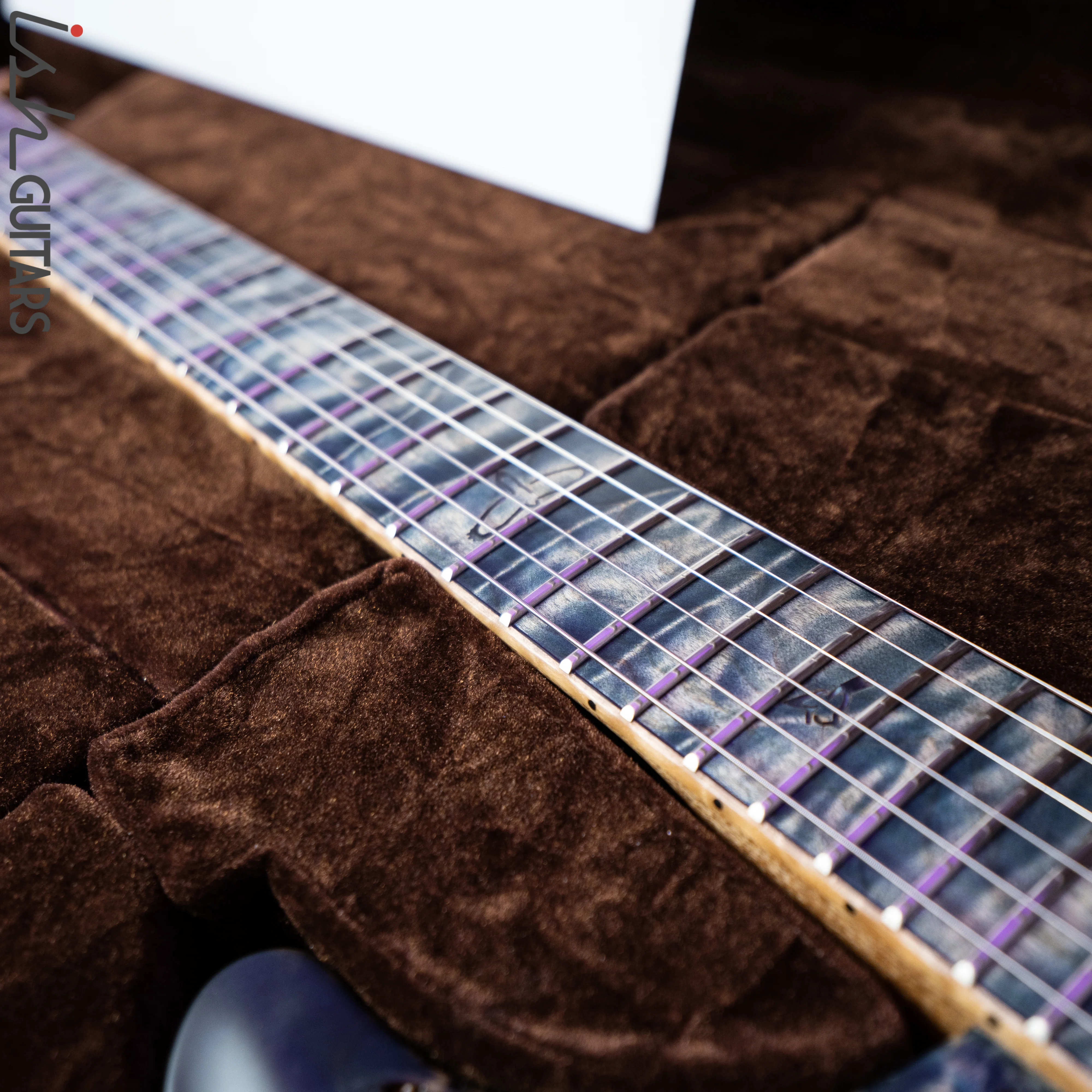 PRS Paul Reed Smith Private Stock 408 Semi Hollow Poplar Burl Triple Faded Indigo - Image 22