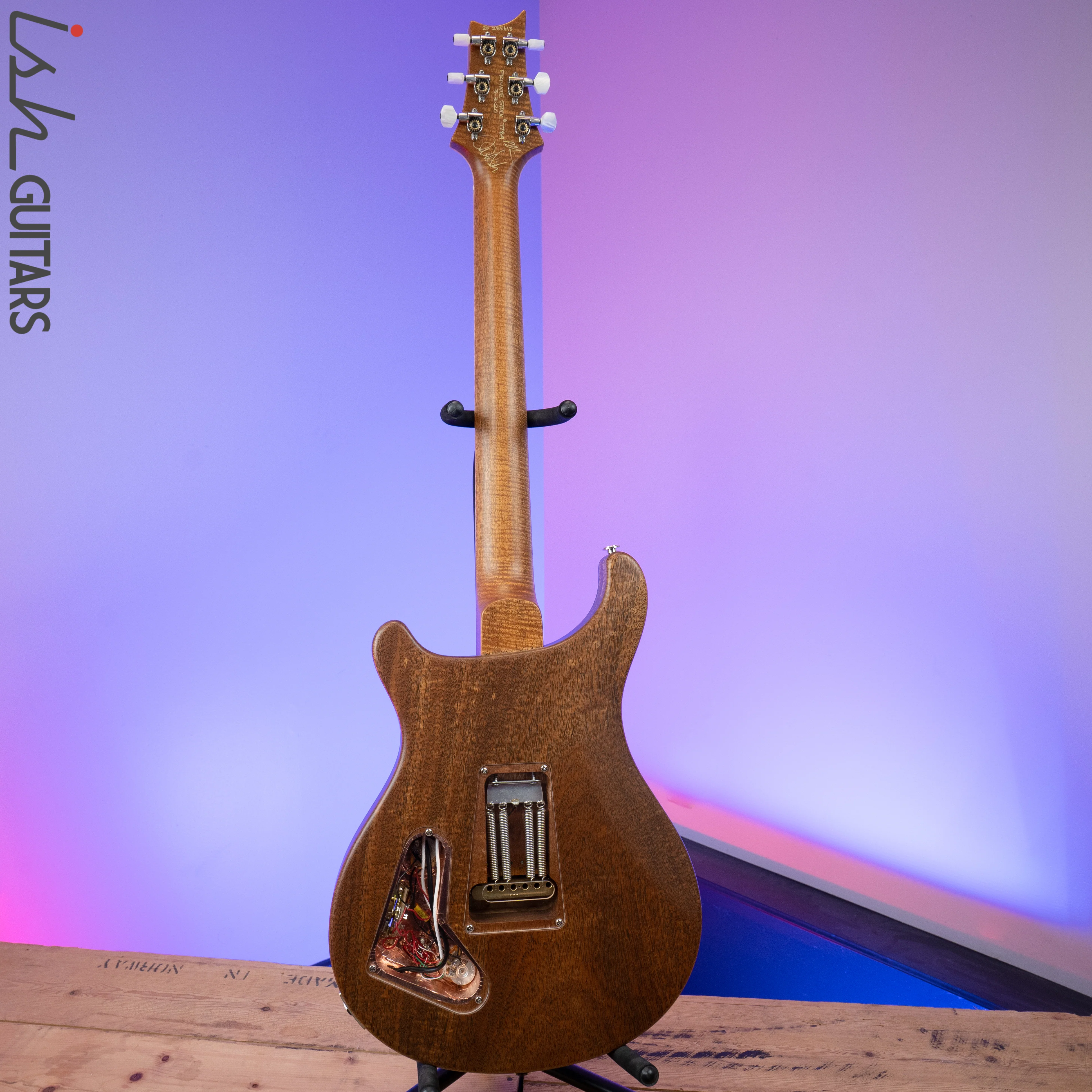 PRS Paul Reed Smith Private Stock 408 Semi Hollow Poplar Burl Triple Faded Indigo - Image 9