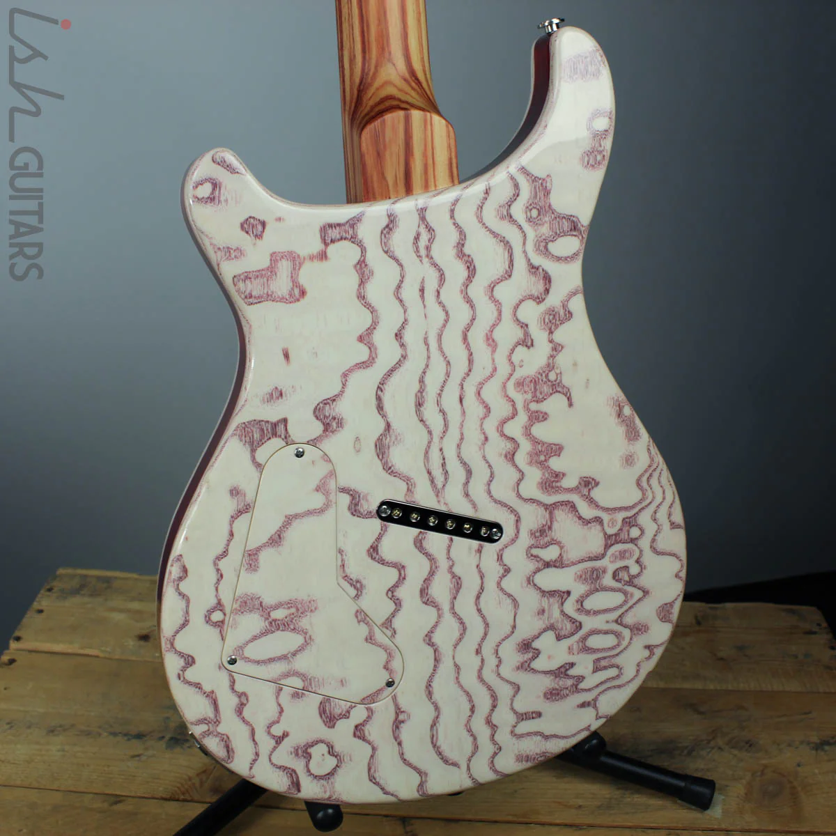 PRS Paul Reed Smith Private Stock Custom 24 Multi-Scale Figured Swamp Ash White Wash Red Grainfiller - Image 10