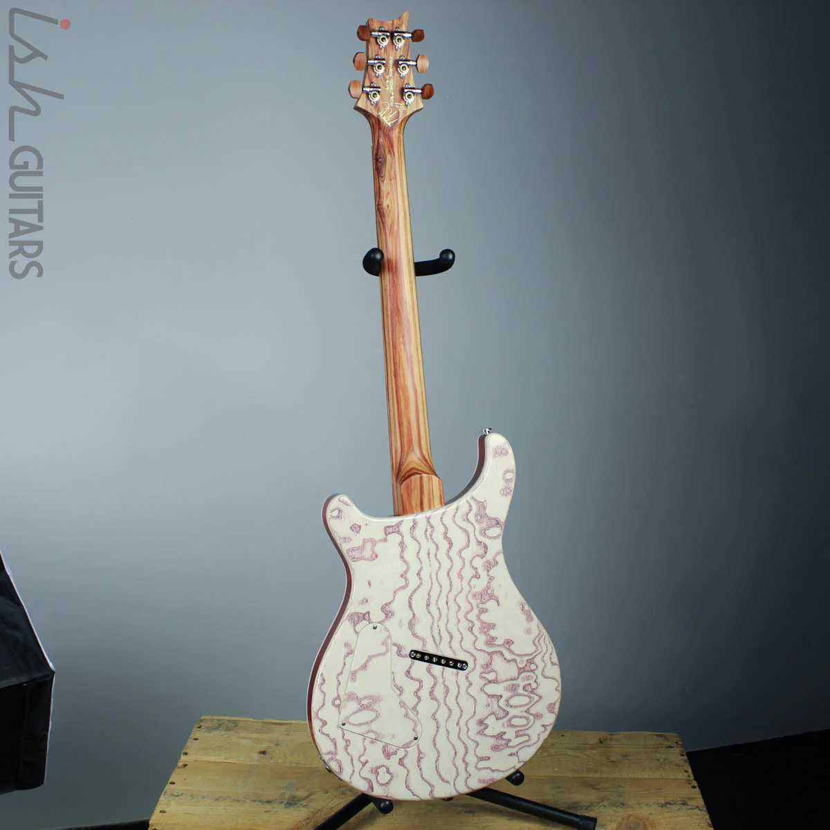 PRS Paul Reed Smith Private Stock Custom 24 Multi-Scale Figured Swamp Ash White Wash Red Grainfiller - Image 9