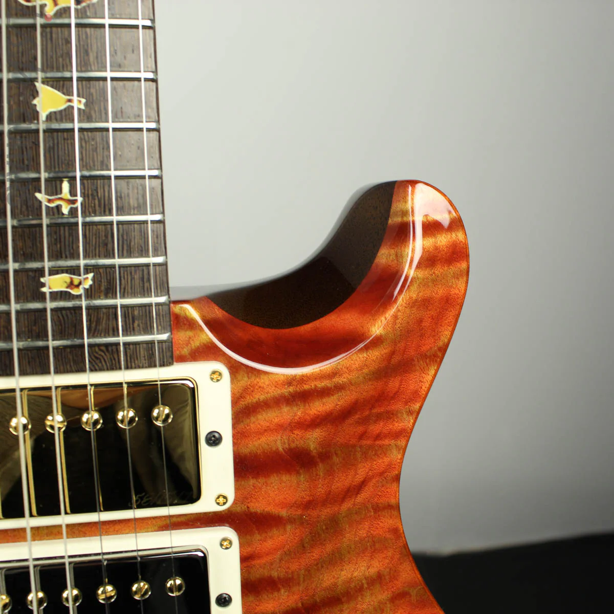 2018 PRS Paul Reed Smith Private Stock McCarty 594 One Piece Quilted Maple Wenge Neck Prickly Pear - Image 5