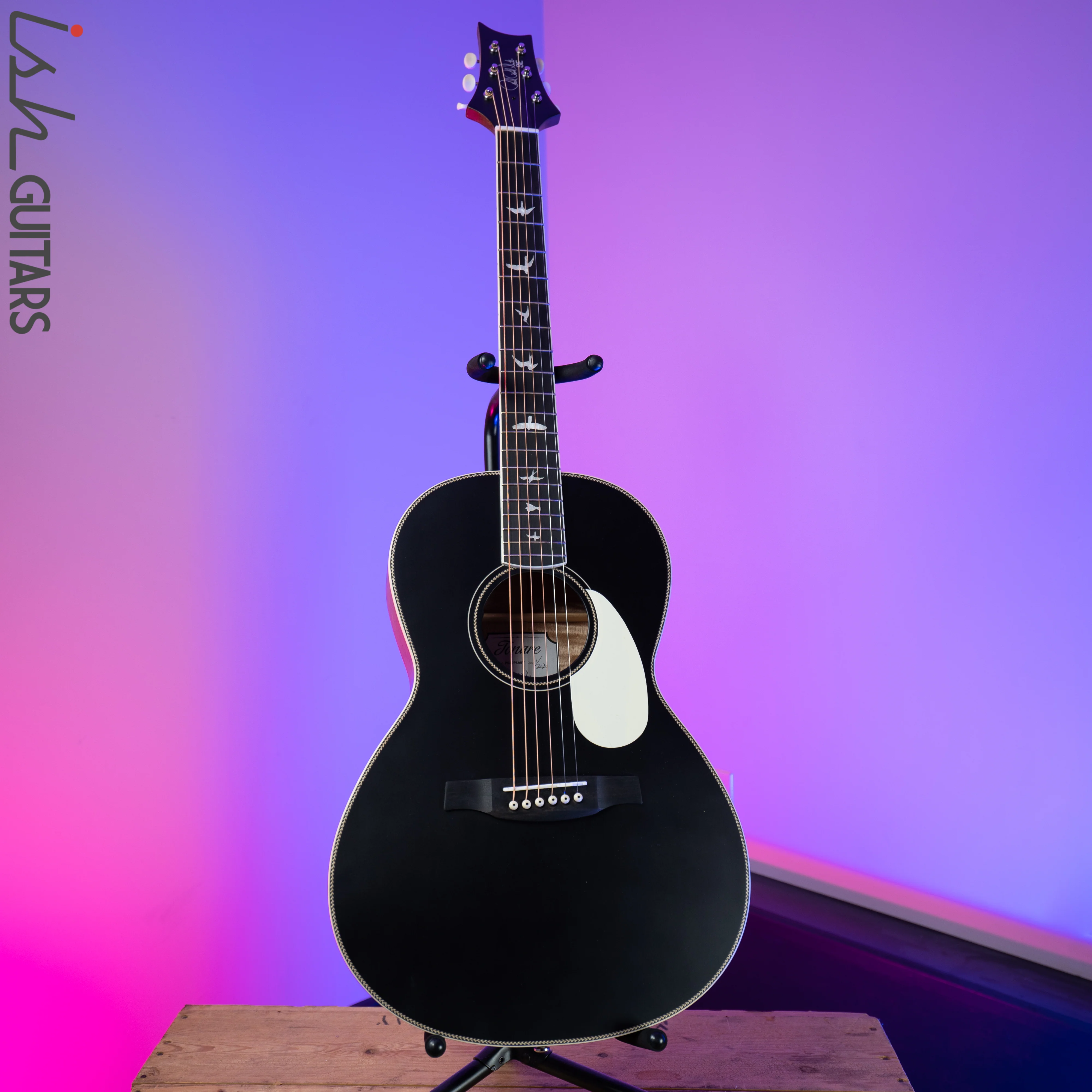 PRS Paul Reed Smith SE Parlor P20E Black Satin Top - Image 2