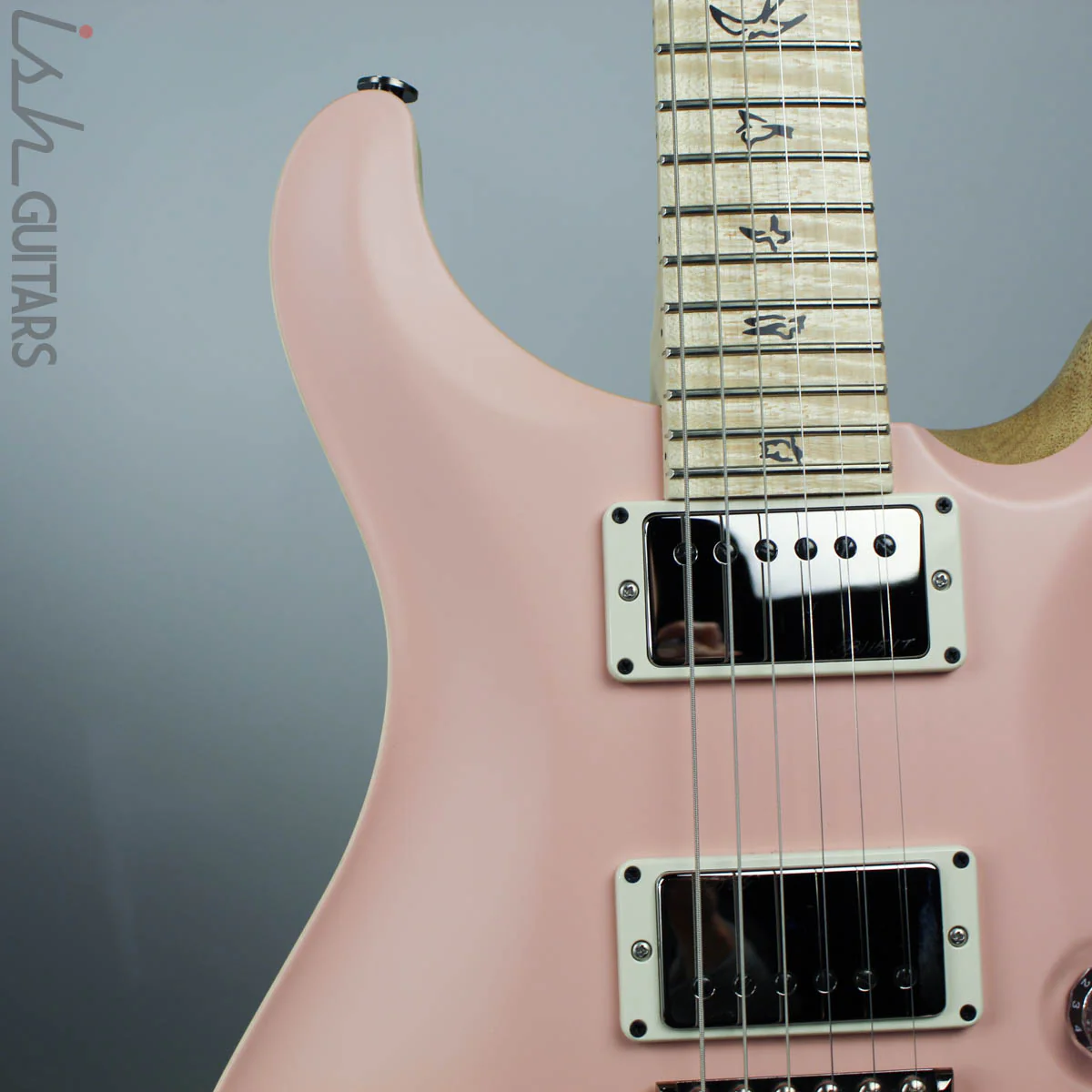 PRS Paul Reed Smith Wood Library Custom 24 Opaque Grandma Hannon Pink Figured Maple Neck - Image 3