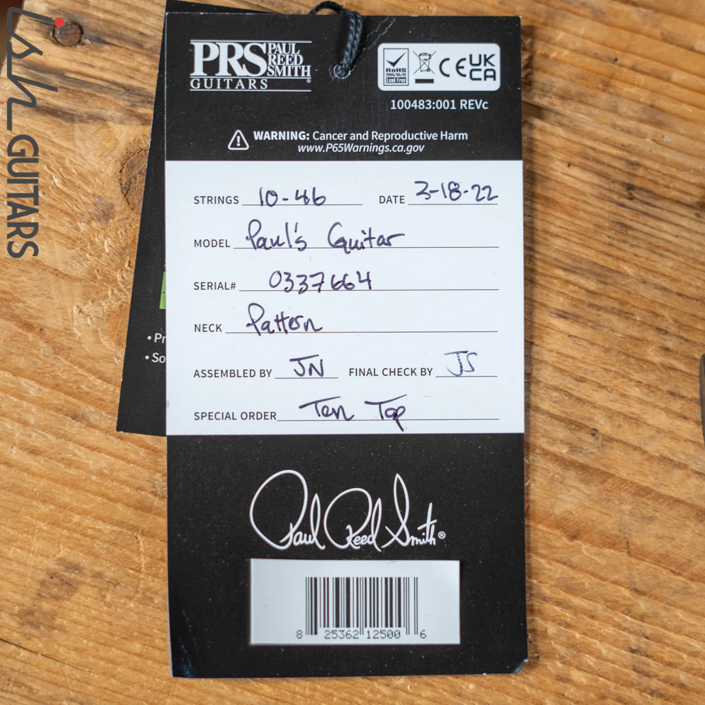PRS Paul’s Guitar 10-Top Faded Green w/ Black Burst and Back Demo - Image 8