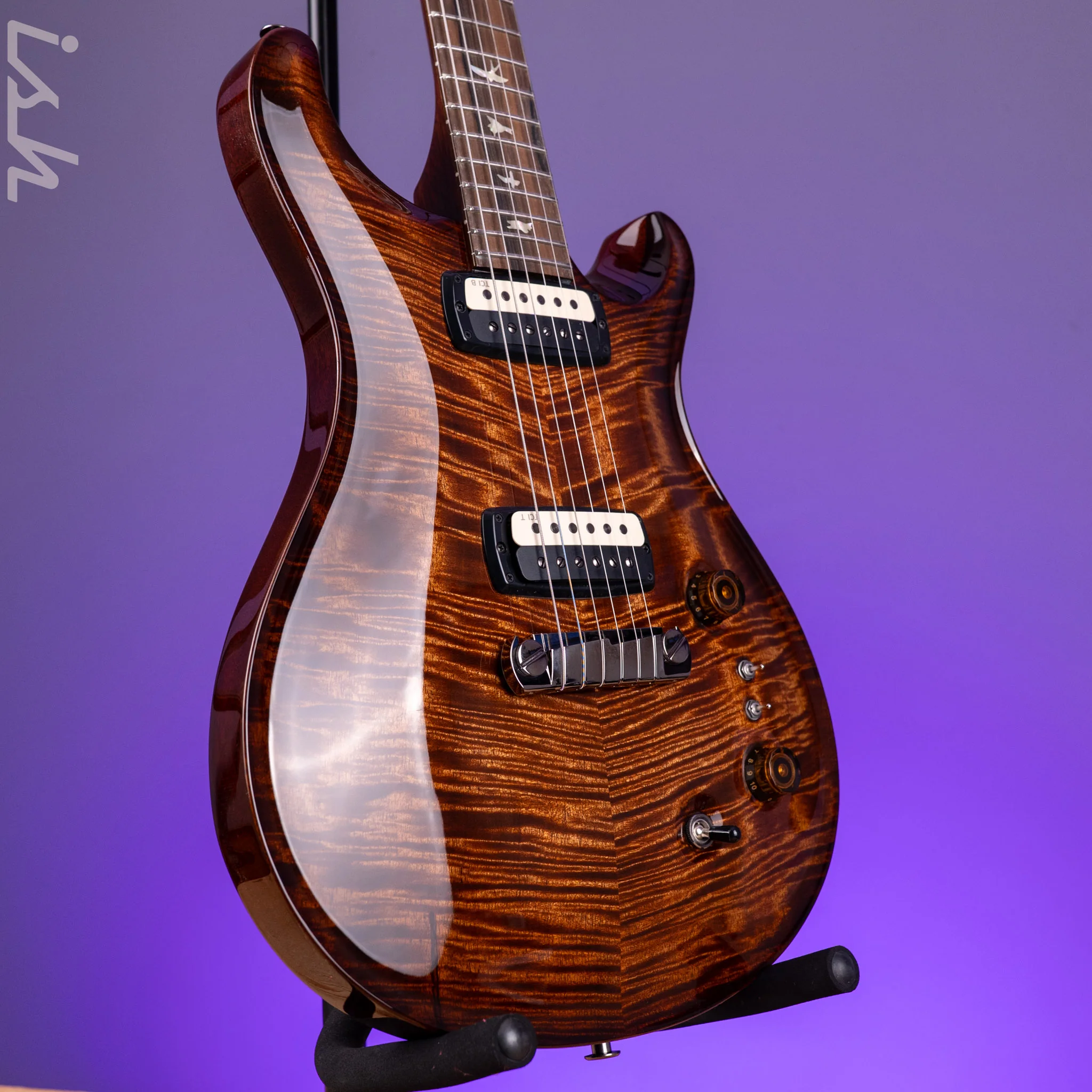PRS Paul's Limited Mango Top Custom Color Black Gold Smokeburst - Image 3