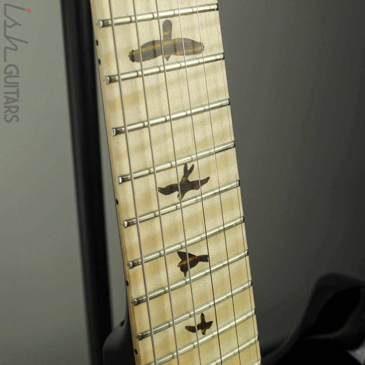 PRS Private Stock Multi Scale Custom 24 Tiger Eye Smoked Burst 1 Piece Maple Body - Image 7