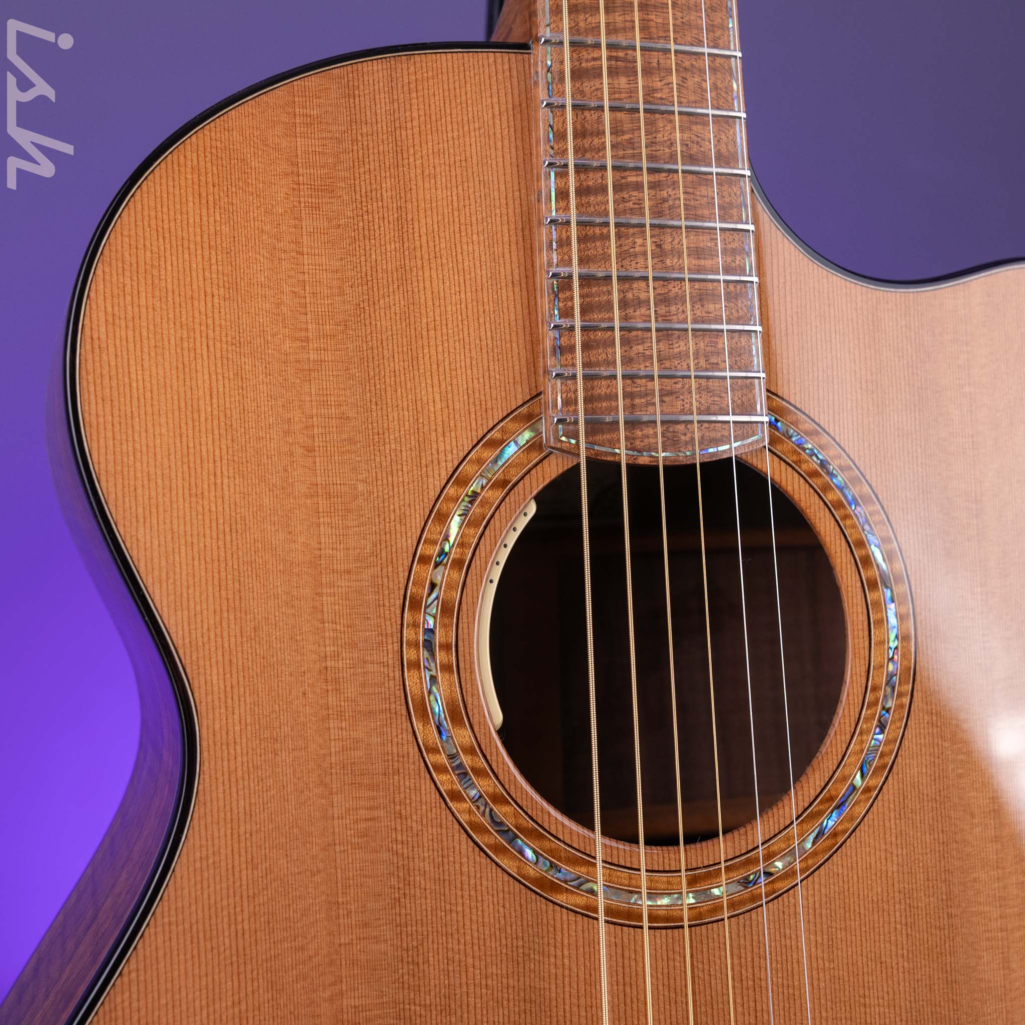 PRS Private Stock Acoustic Angelus Cutaway Cedar Top Walnut Back/Side - Image 6
