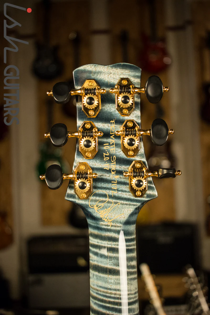PRS Private Stock Angelus Acoustic Top Natural Blue Nightshade Back - Image 9