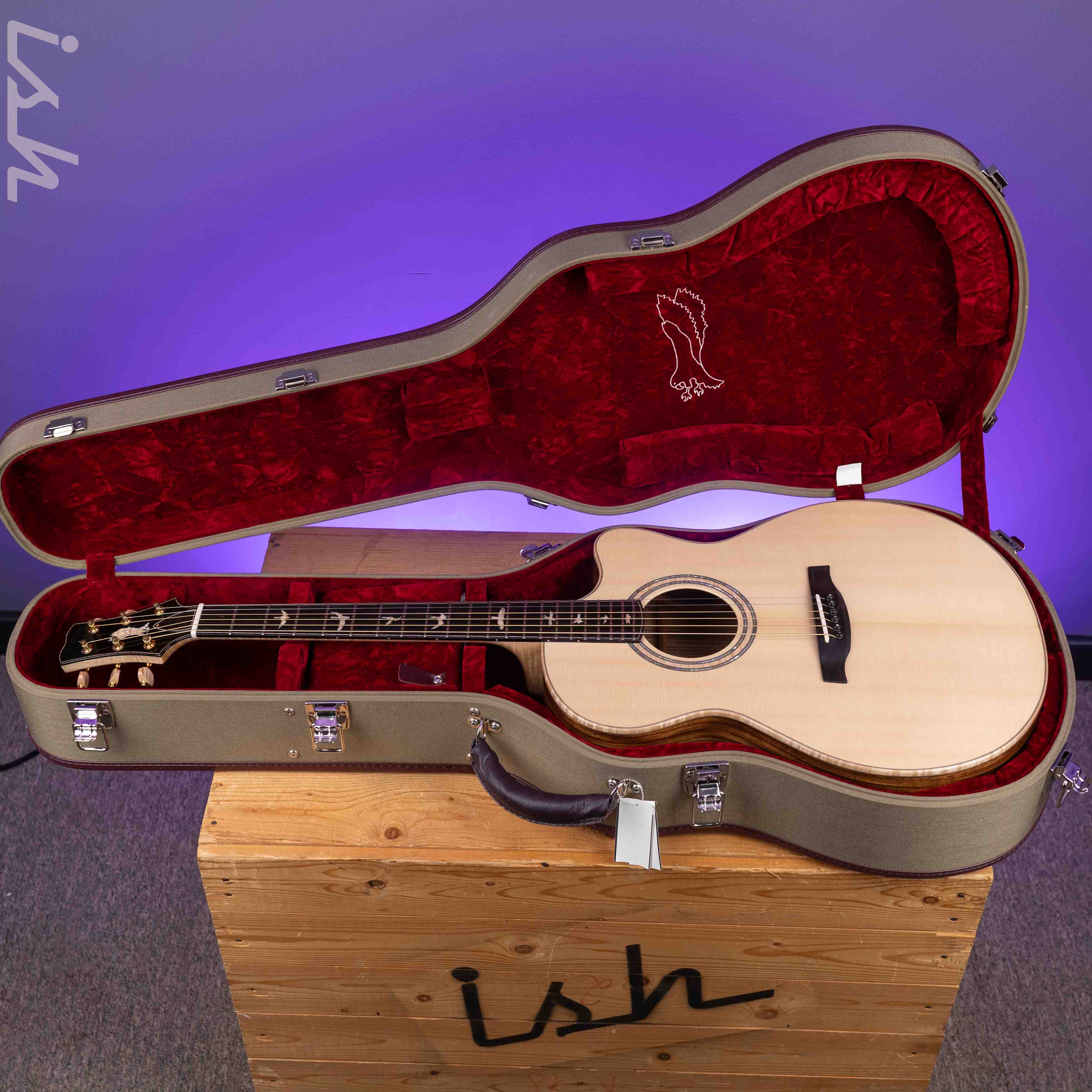 PRS Private Stock Angelus Cutaway European Spruce Zebrawood - Image 14