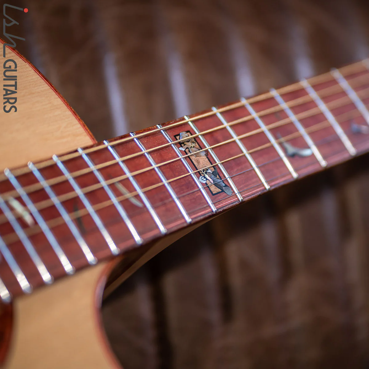PRS Private Stock Angelus White Bubinga Pink Ivory Acoustic Guitar - Image 5