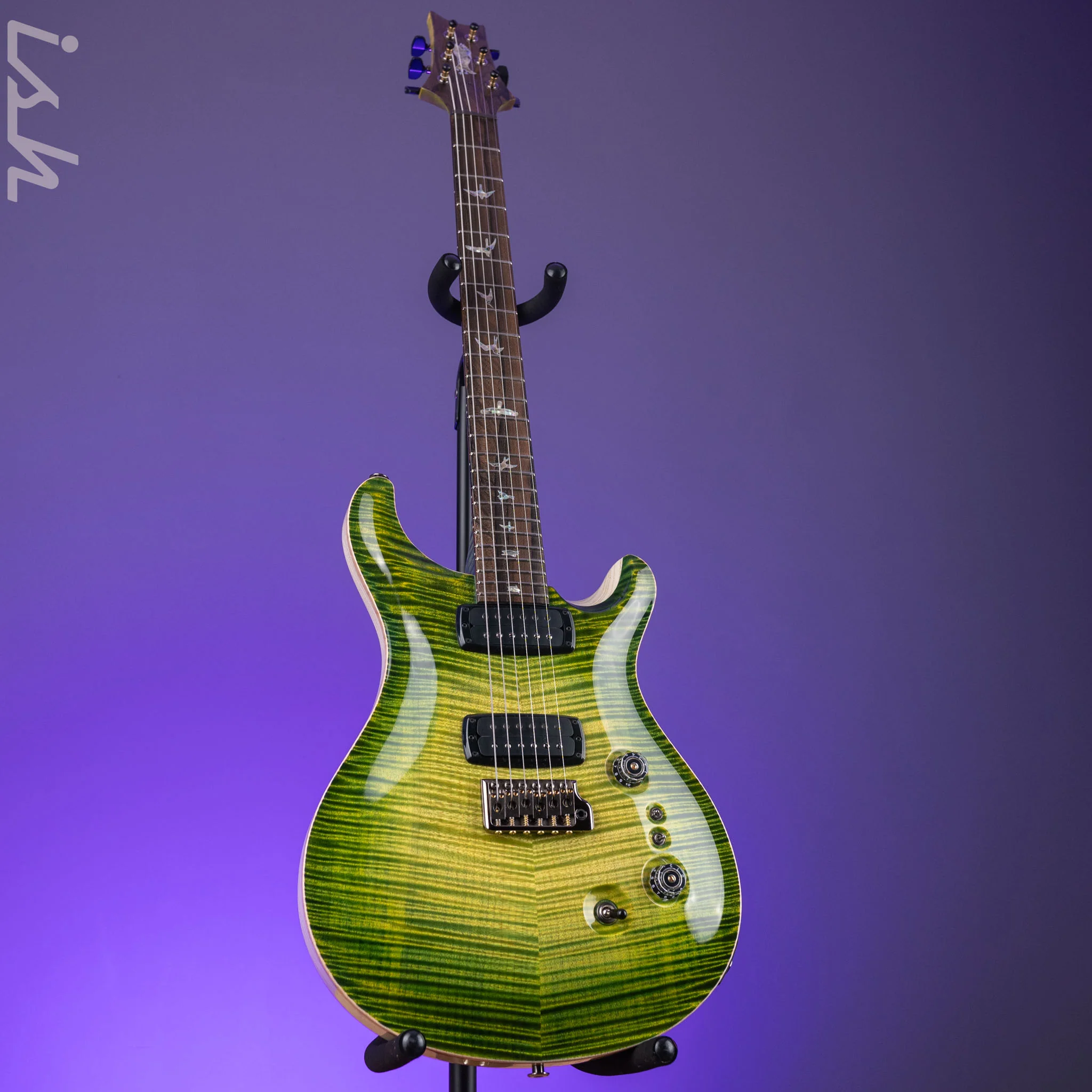PRS Private Stock Custom 24-08 Curly Maple Rainforest Glow - Image 2