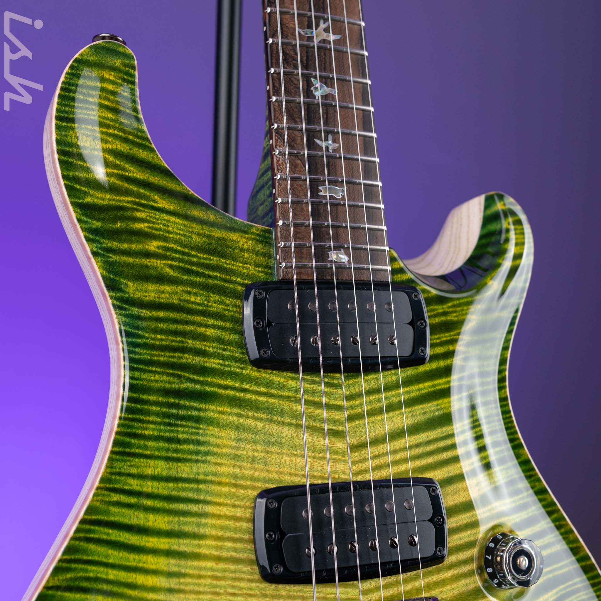 PRS Private Stock Custom 24-08 Curly Maple Rainforest Glow - Image 4