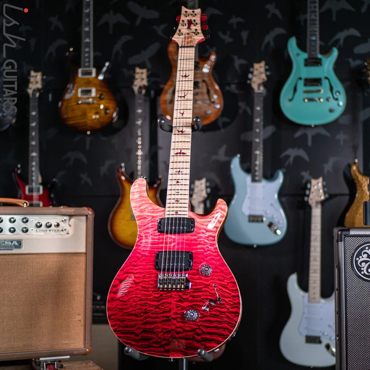 PRS Private Stock Custom 24 408 Graveyard Red Fade - Image 2