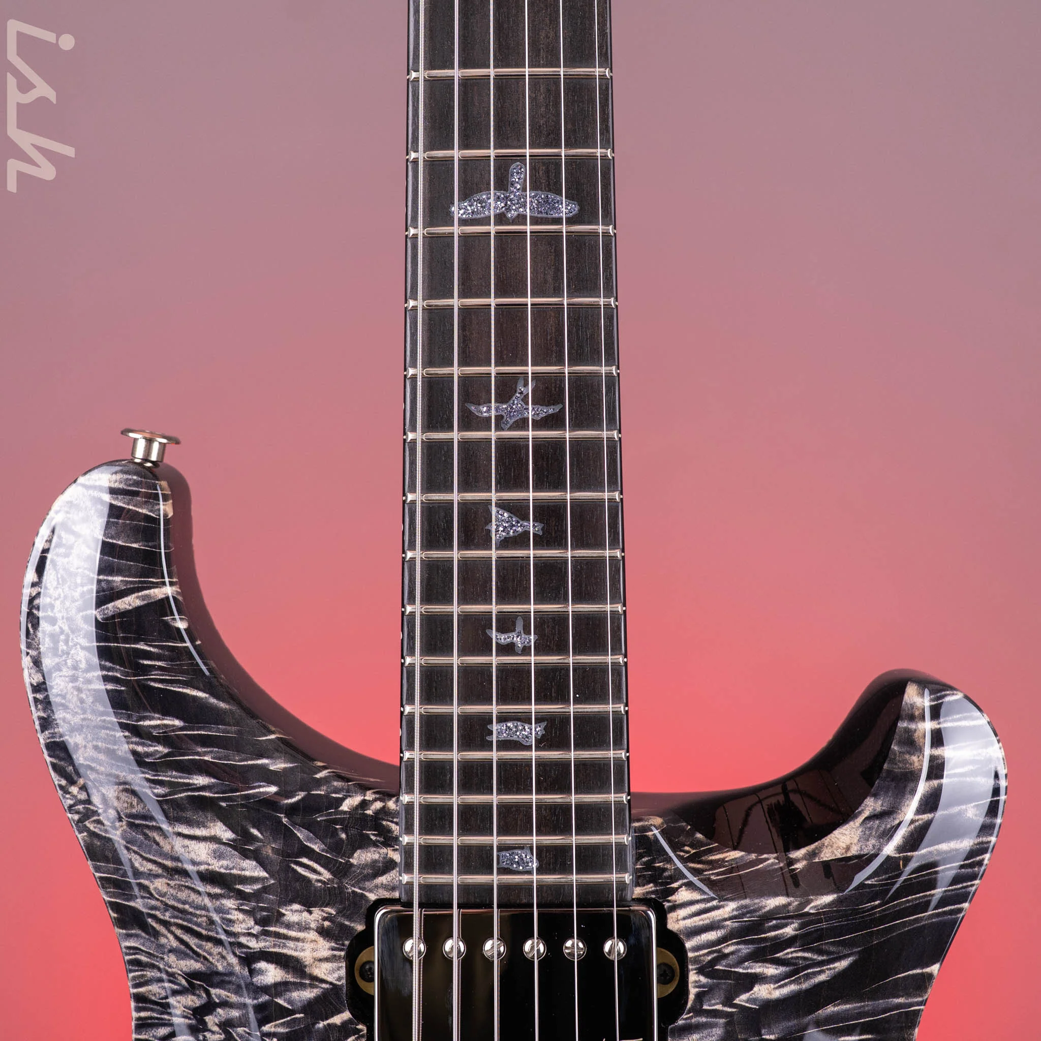 PRS Private Stock Custom 24 Curly Silver Maple Frostbite Glow - Image 7
