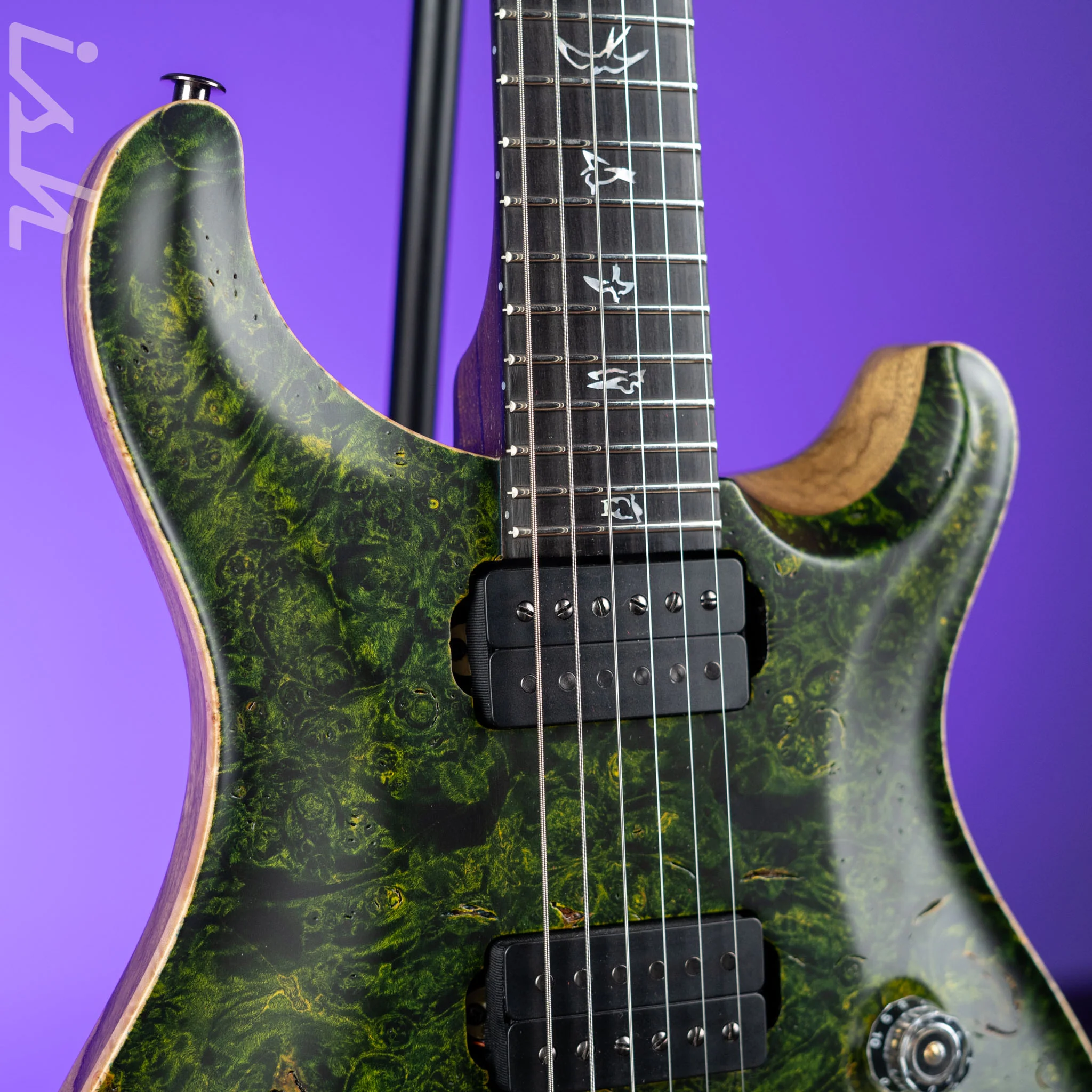 PRS Private Stock Custom 24 Hardtail Rainforest Green Satin - Image 3