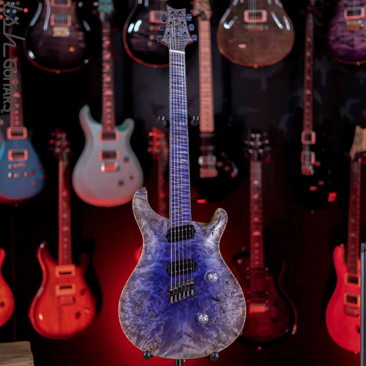 PRS Private Stock Custom 24 Multi-scale 6-String Purple Reverse Glow Satin - Image 2