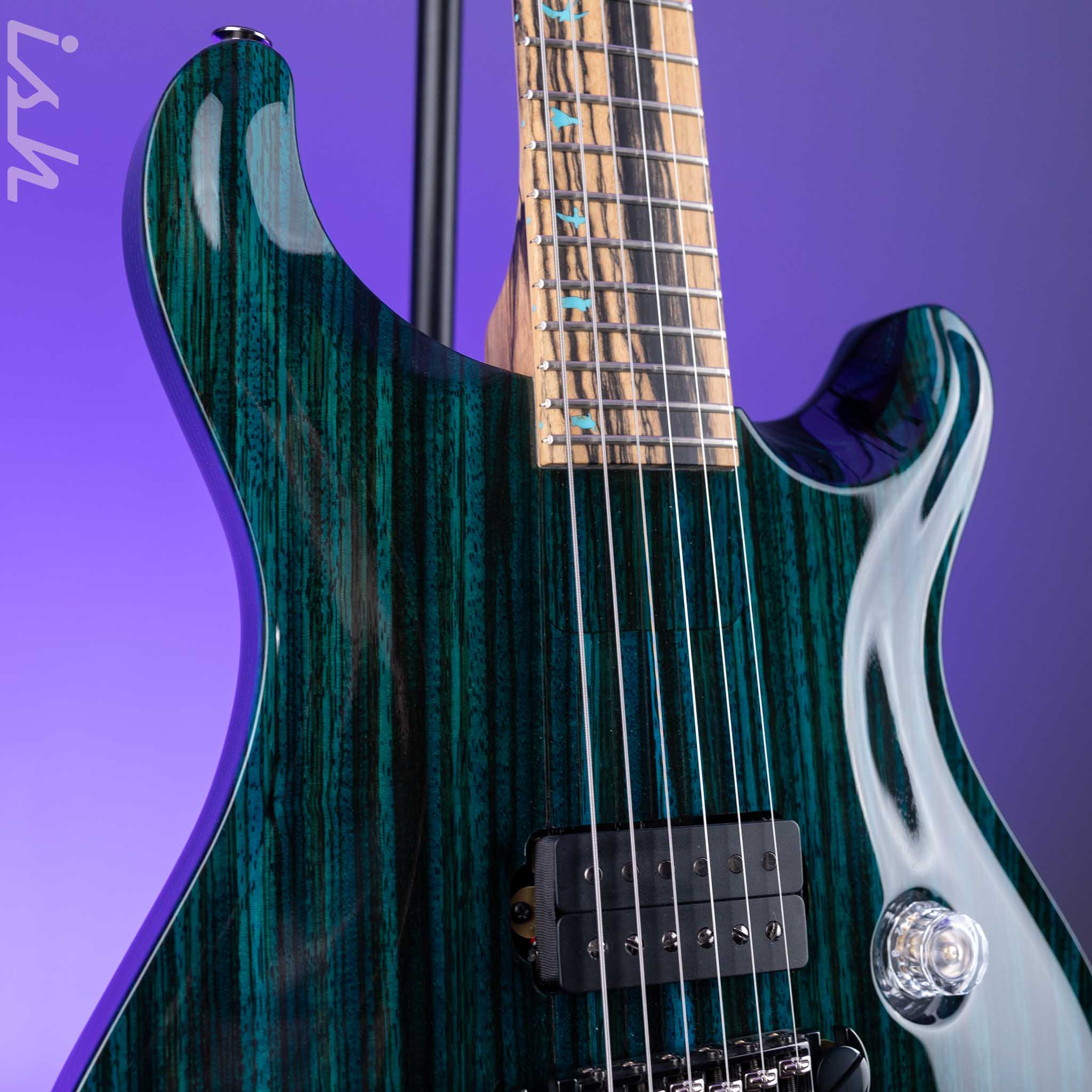 PRS Private Stock Custom 24 Piezo Zebrawood & Pale Moon Ebony - Image 3