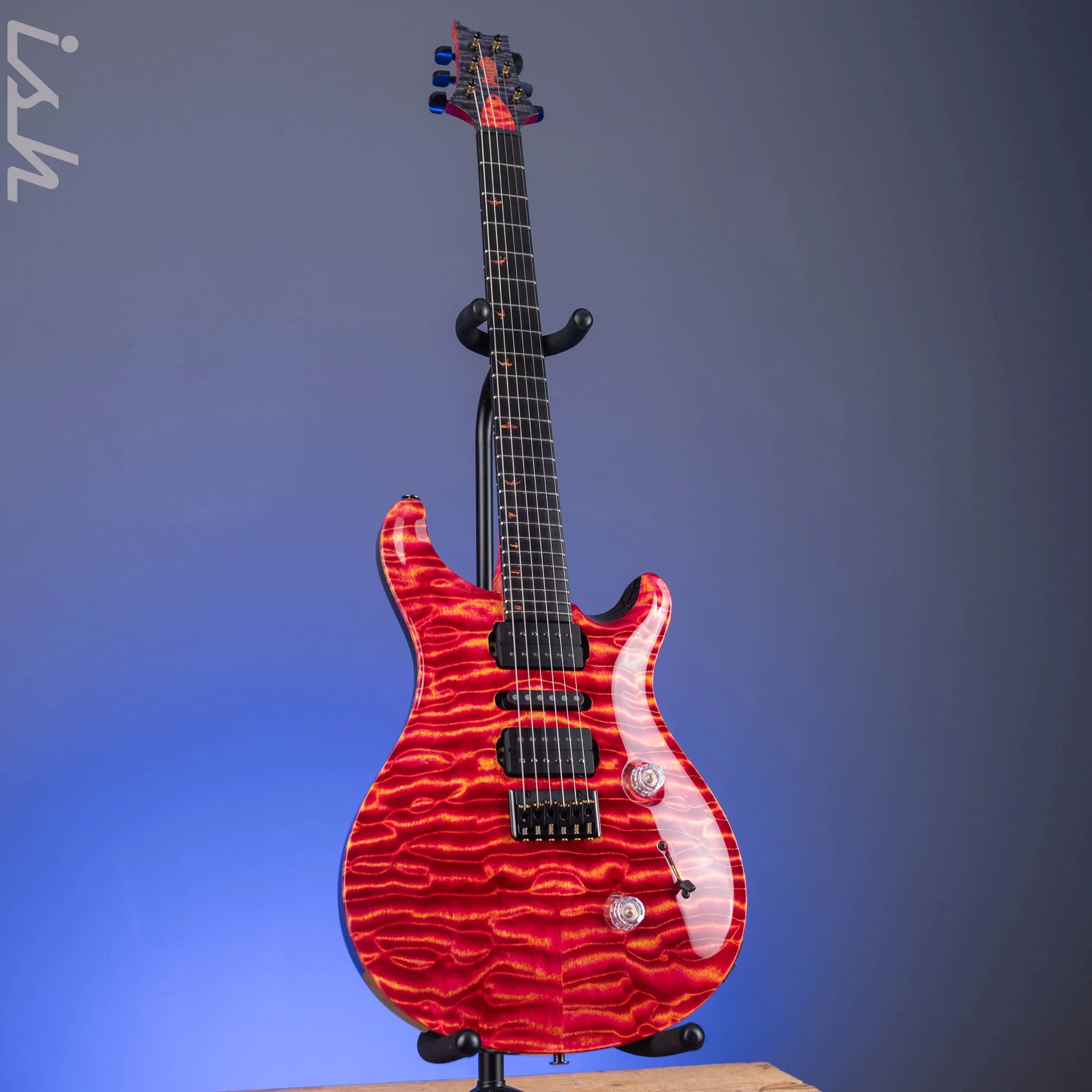 PRS Private Stock Custom 24 Raspberry Lemon Stripe - Image 2