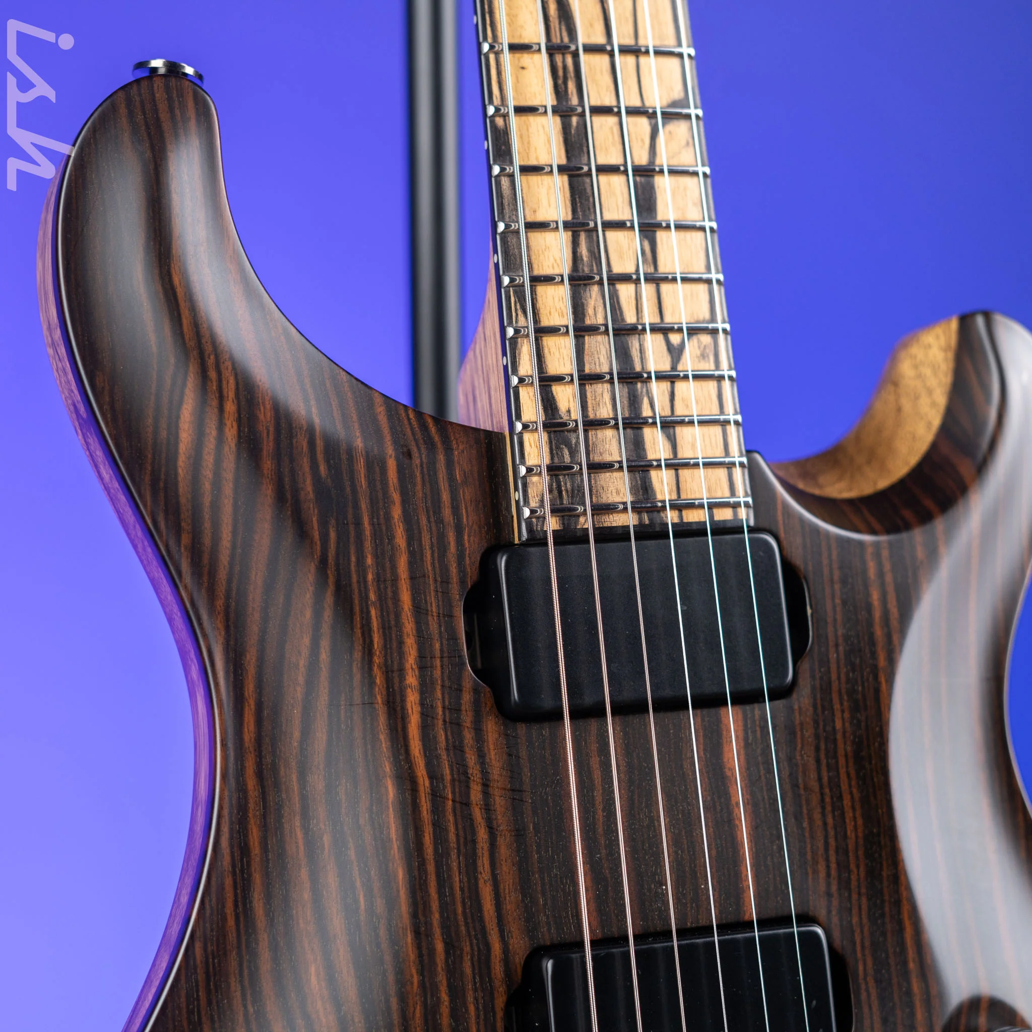 2021 PRS Private Stock Custom 24 Semi-Hollow Macassar Ebony Satin Nitro - Image 3