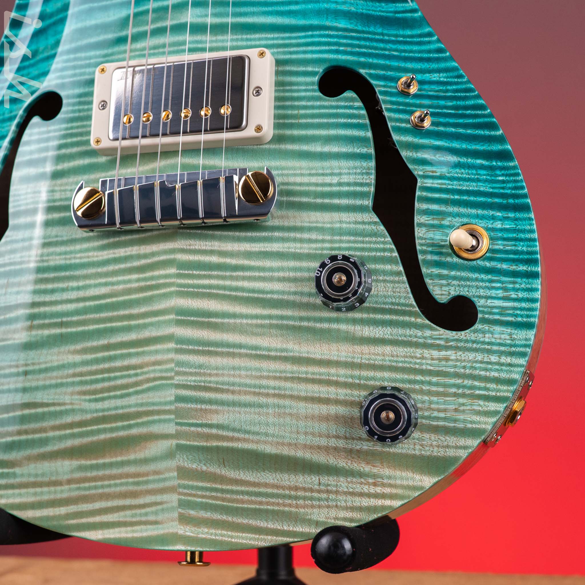 PRS Private Stock Hollowbody II Bahamian Blue Dragon's Breath - Image 5