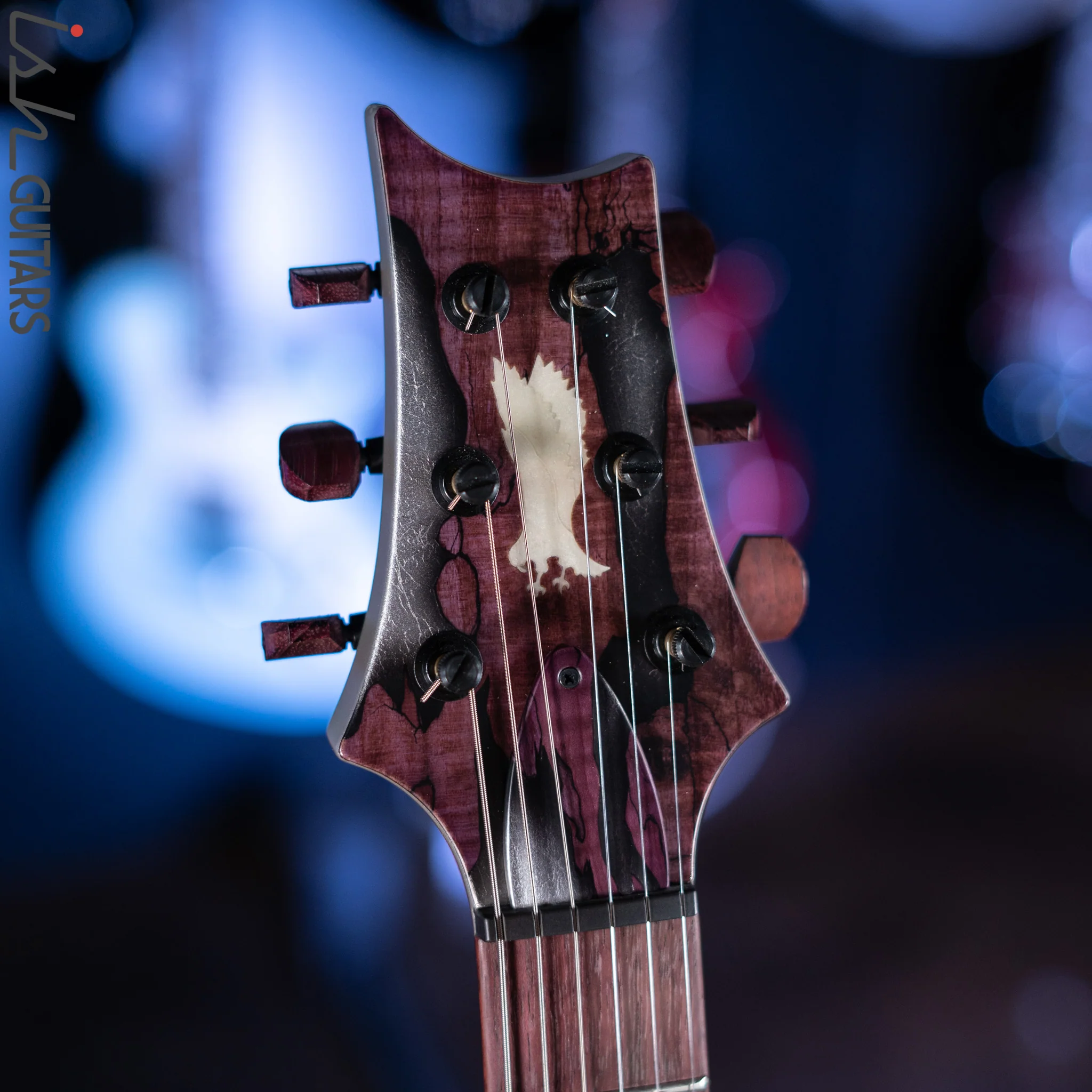 PRS Private Stock Hollowbody II Tremolo Piezo Spalted Maple Purple - Image 9