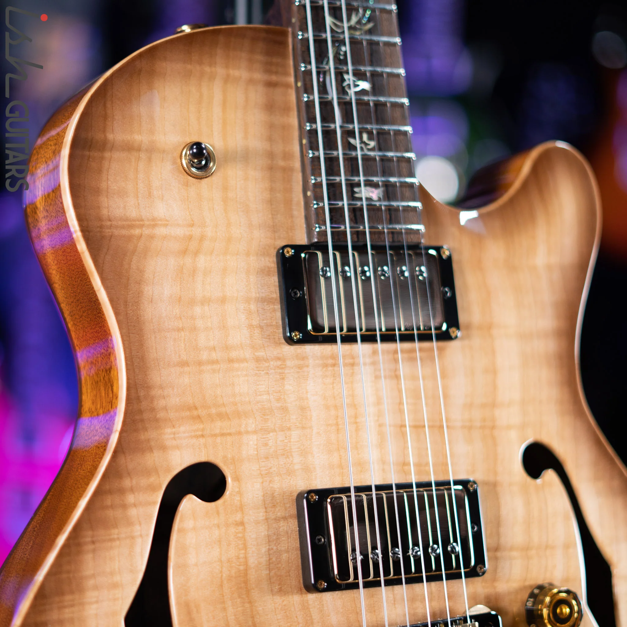 PRS Private Stock JA-15 Singlecut Archtop Natural Smoked Burst - Image 3
