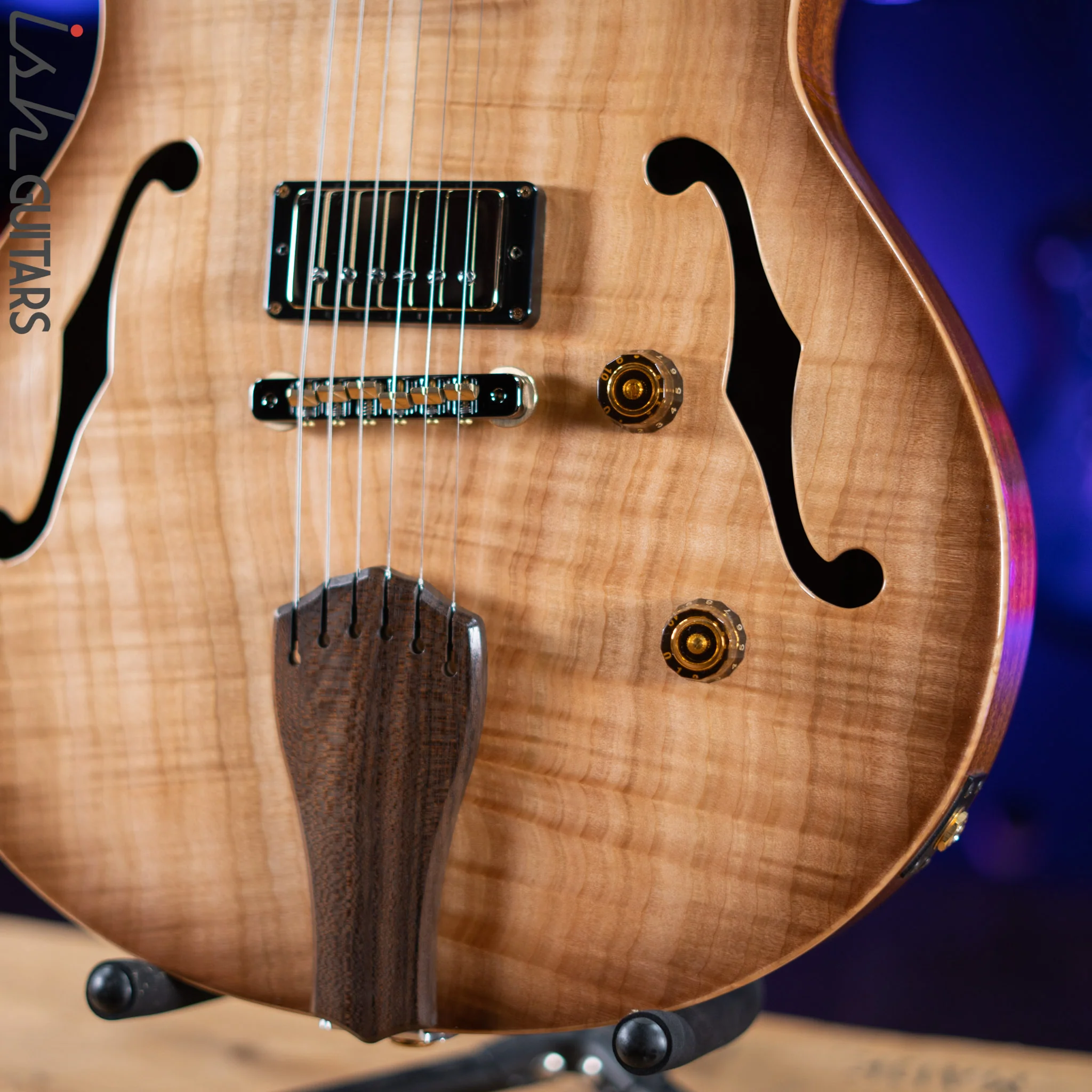 PRS Private Stock JA-15 Singlecut Archtop Natural Smoked Burst - Image 4