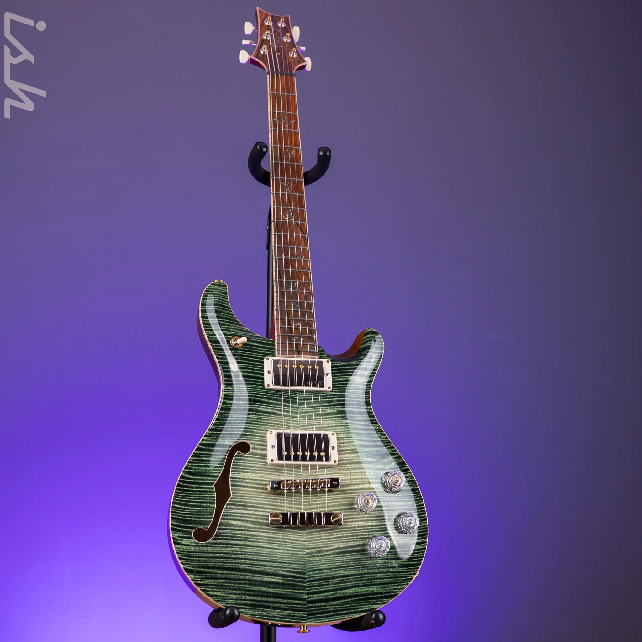 PRS Private Stock McCarty 594 Semi-Hollow Curly Maple Sage Glow - Image 2
