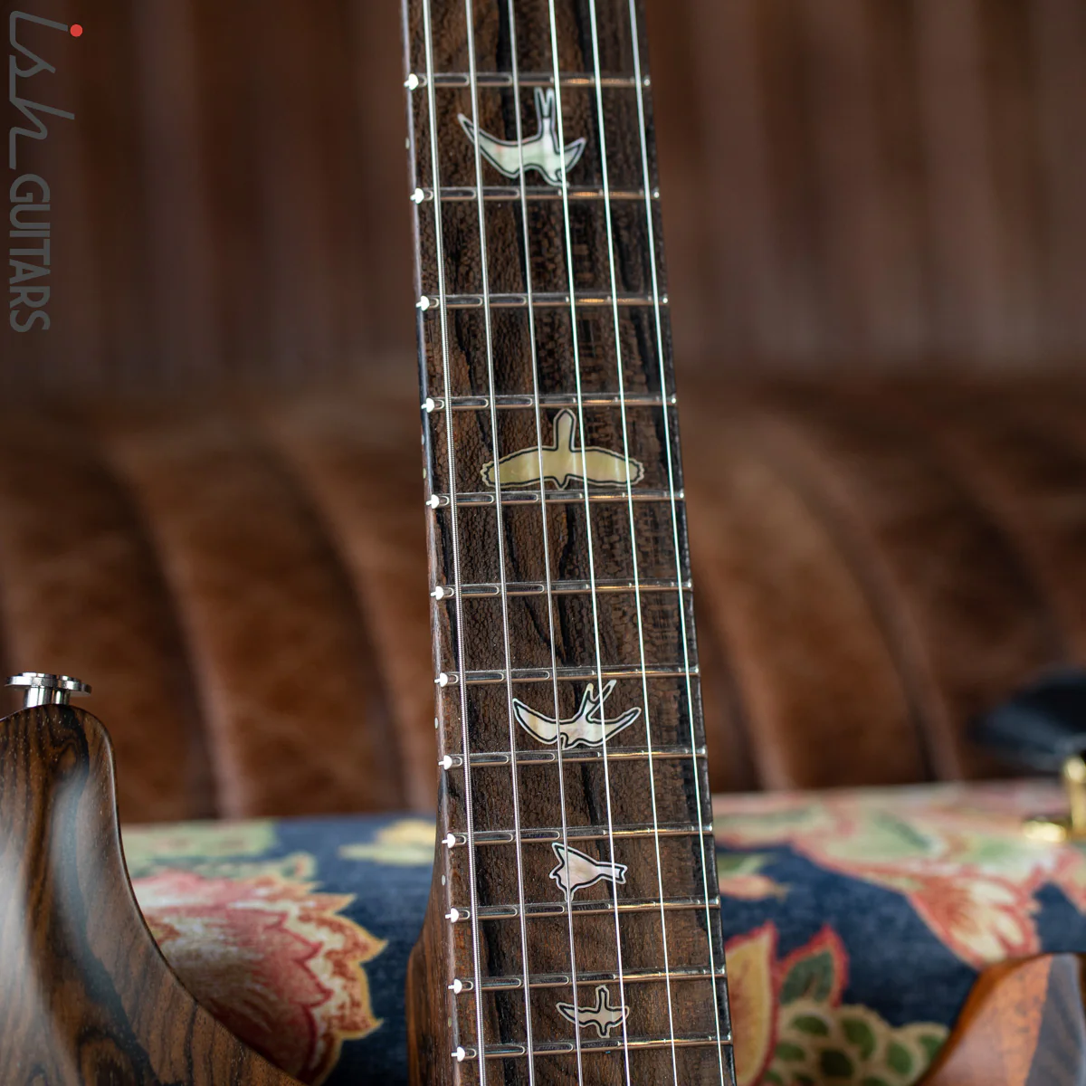 PRS Private Stock Modern Eagle V Semi-Hollow Natural Ziricote - Image 5
