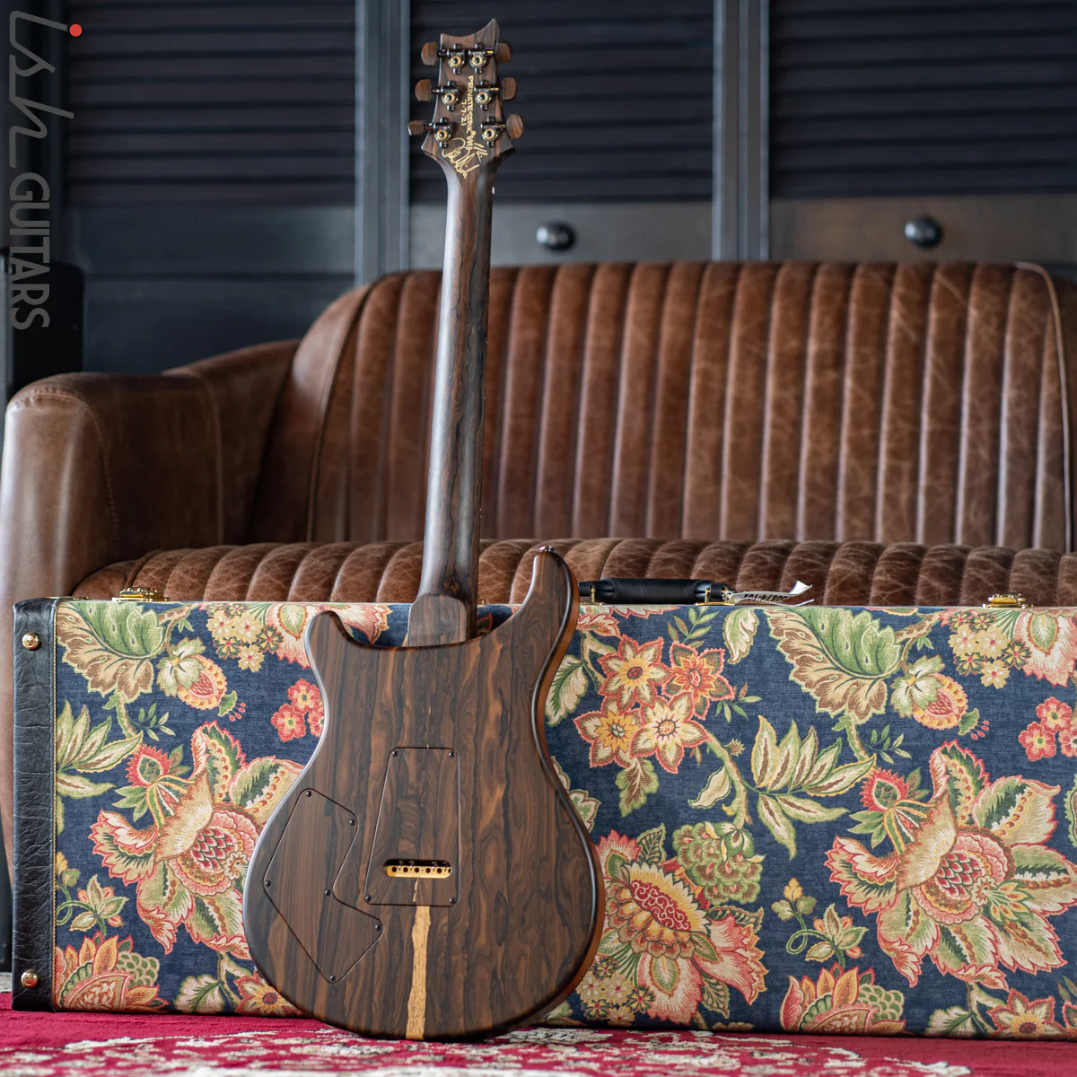 PRS Private Stock Modern Eagle V Semi-Hollow Natural Ziricote - Image 9