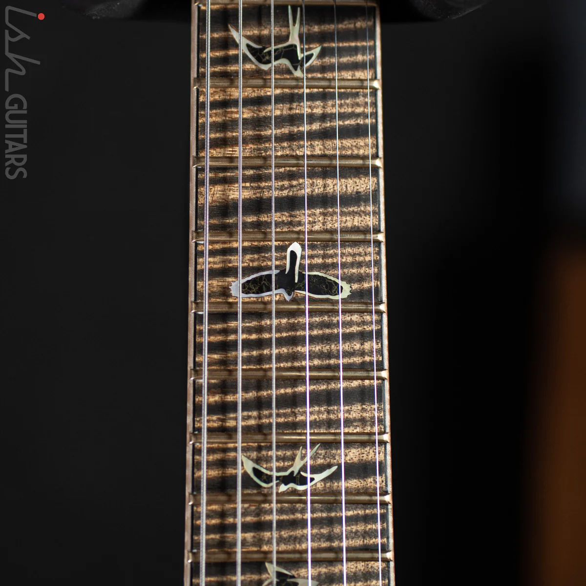 PRS Private Stock Santana Semi-Hollow Roasted Curly Maple Charcoal - Image 6