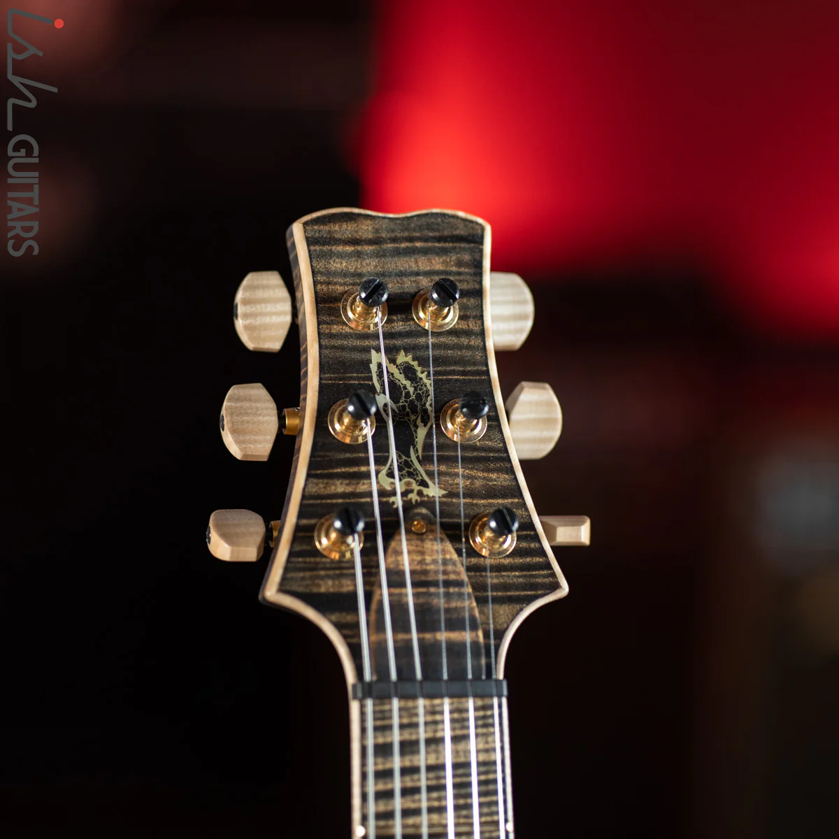 PRS Private Stock Santana Semi-Hollow Roasted Curly Maple Charcoal - Image 7