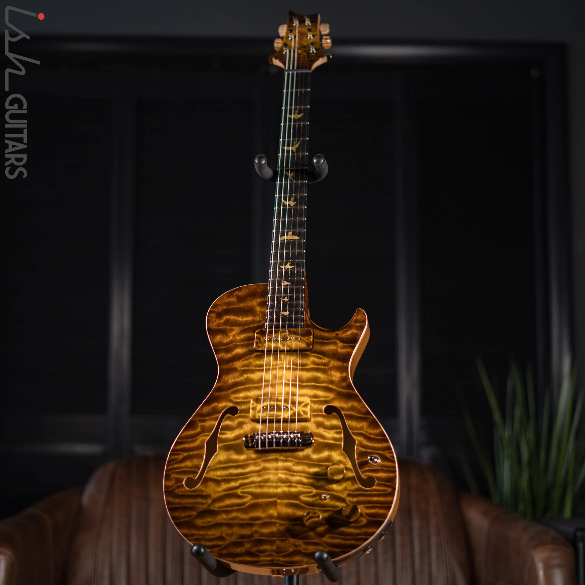 PRS Private Stock Singlecut Hollowbody II Piezo Dirty Blonde Glow - Image 2