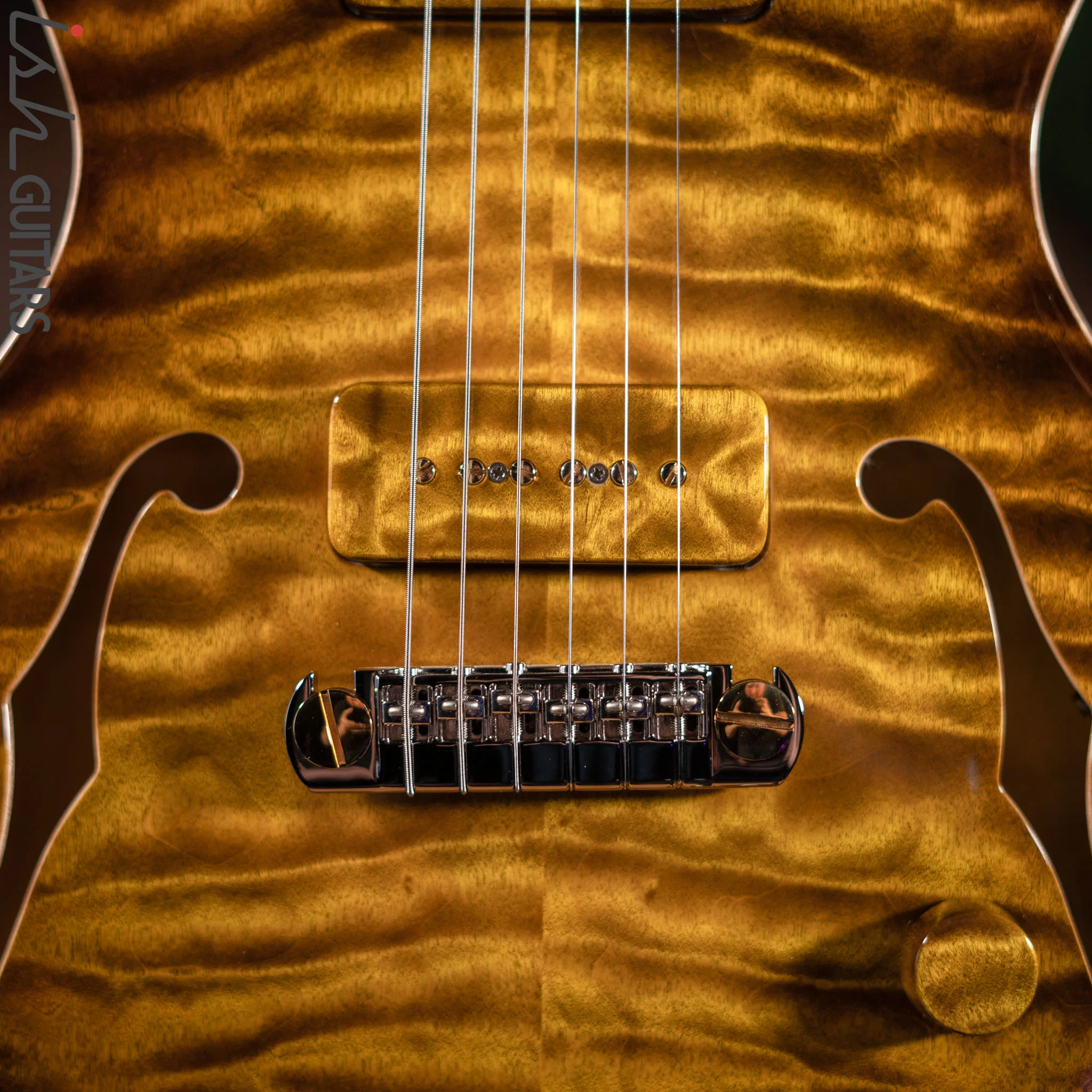 PRS Private Stock Singlecut Hollowbody II Piezo Dirty Blonde Glow - Image 5