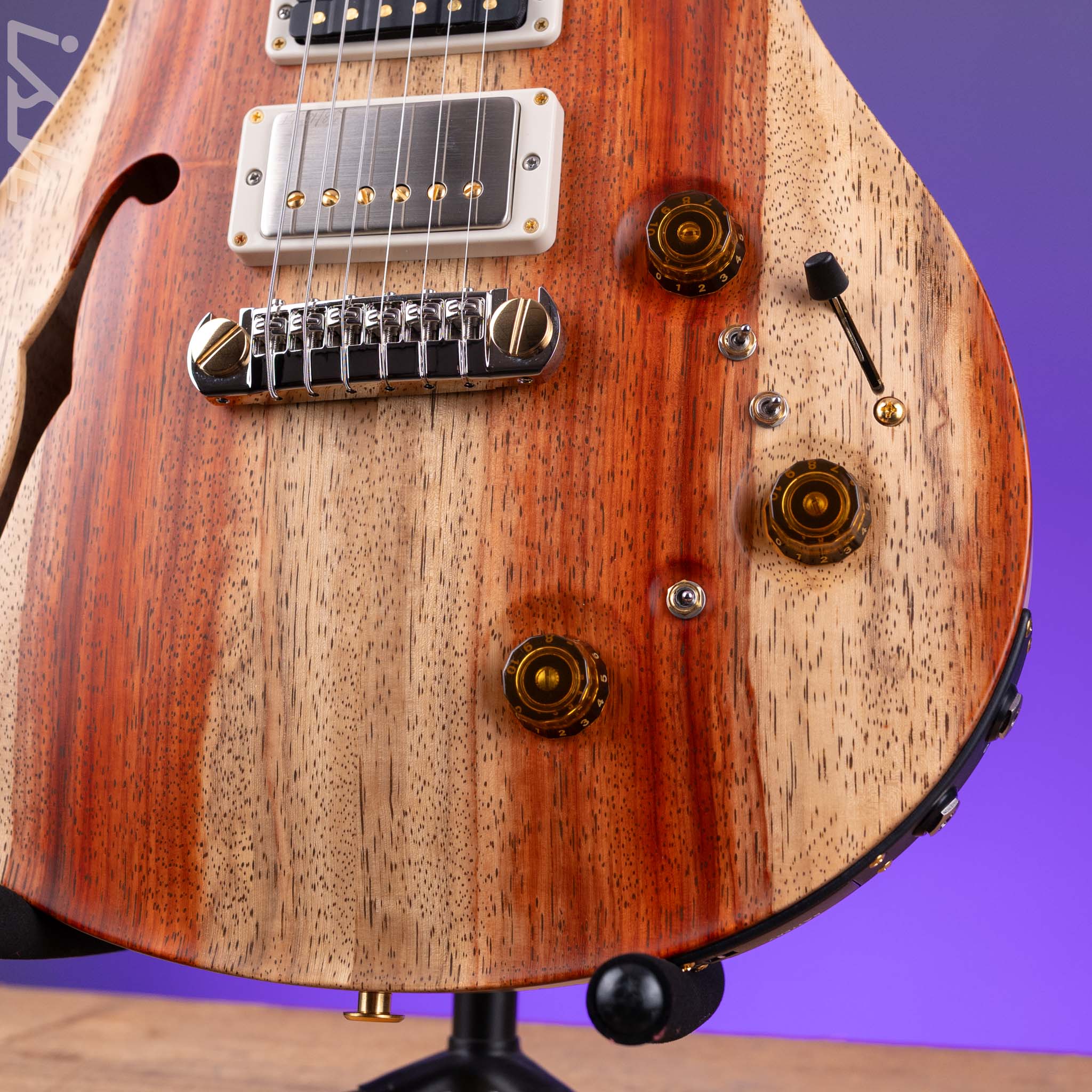 PRS Private Stock Special Semi-Hollow Piezo Padauk & Brazilian Rosewood - Image 5