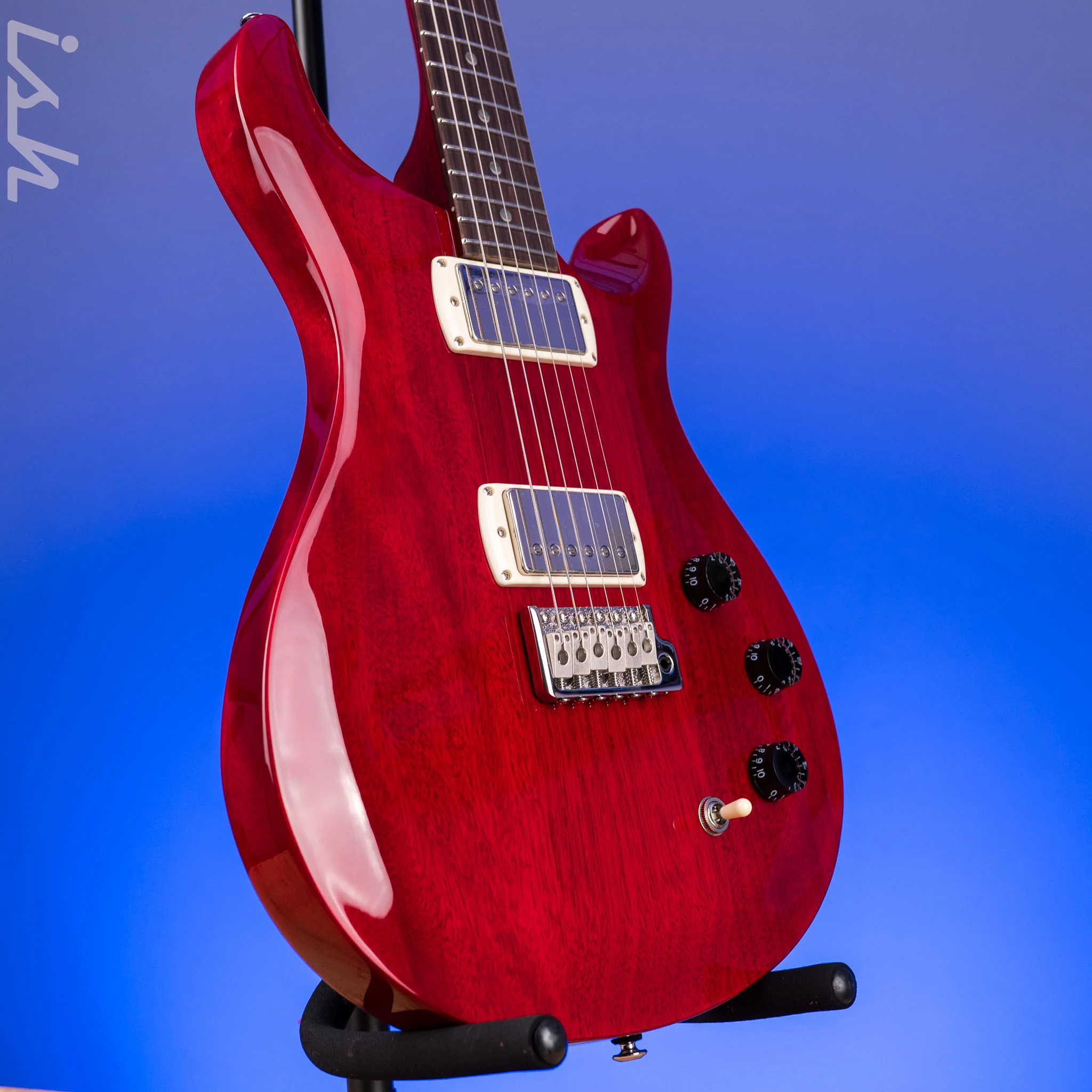 PRS SE DGT Standard Moon Inlay Vintage Cherry - Image 3
