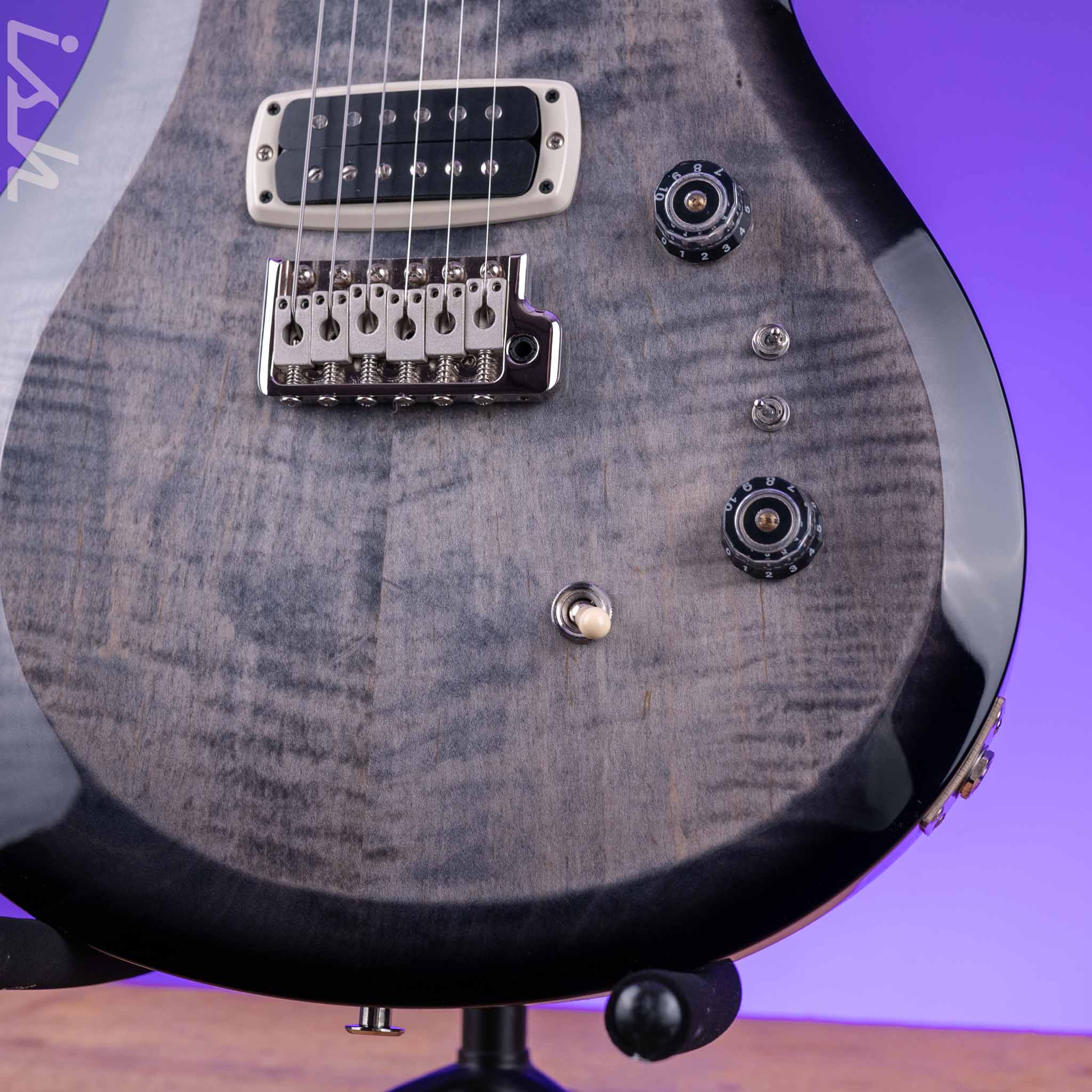 PRS S2 Custom 24-08 Electric Guitar Faded Gray Black Burst - Image 4