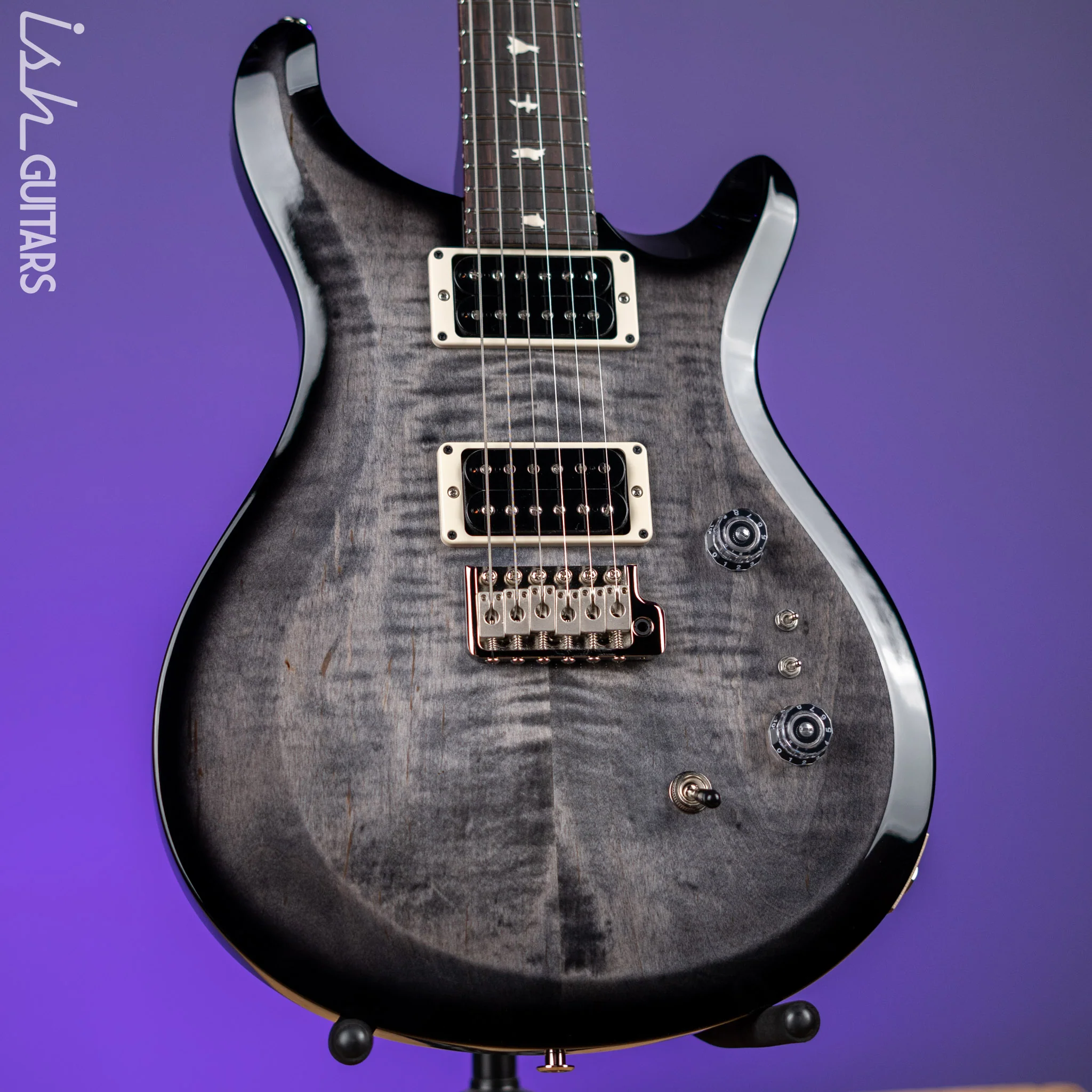 PRS S2 Custom 24-08 Faded Grey Black w/ Black Wrap