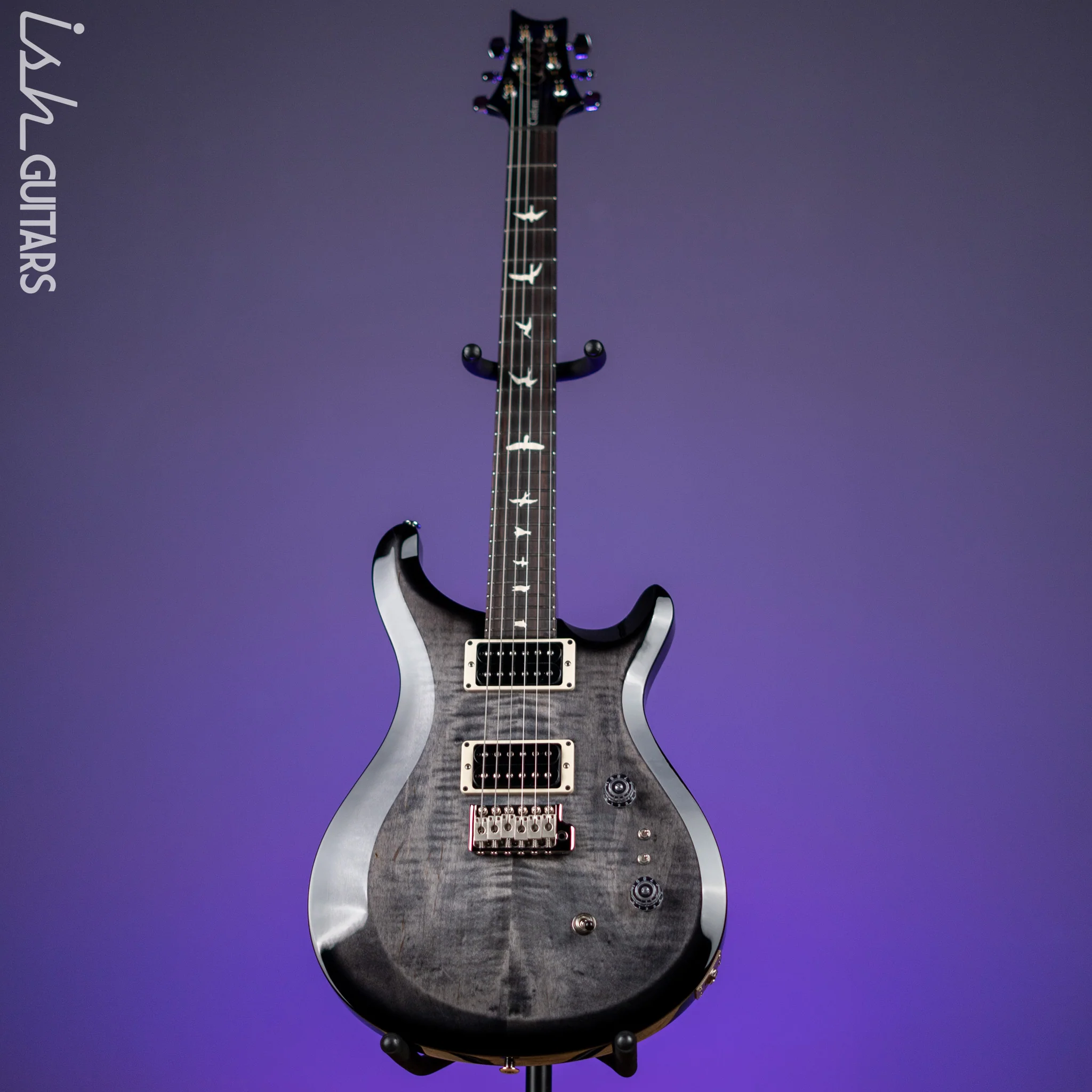 PRS S2 Custom 24-08 Faded Grey Black w/ Black Wrap - Image 2